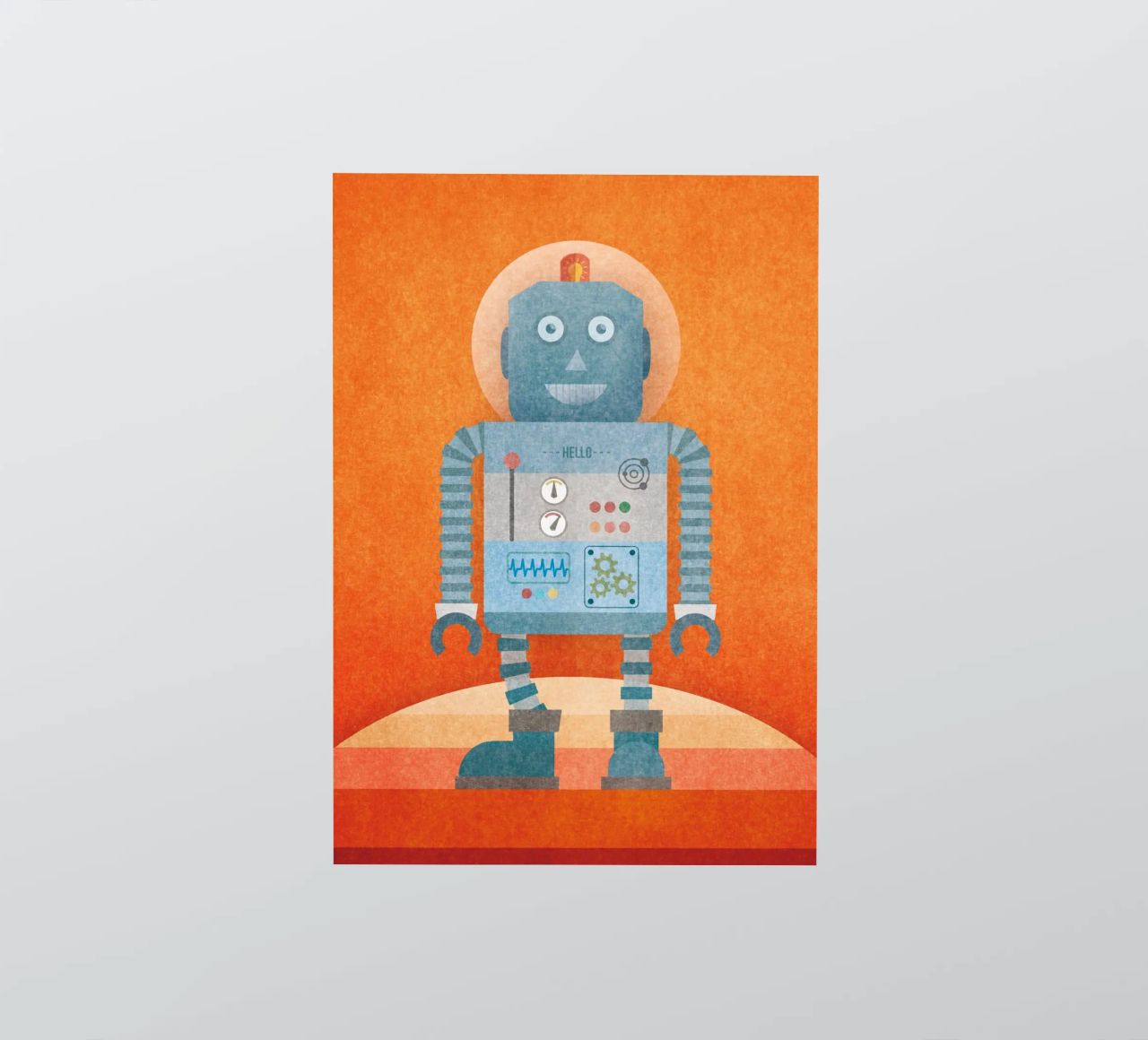 Hello Mr Robot adesivo da lazydaypaper
