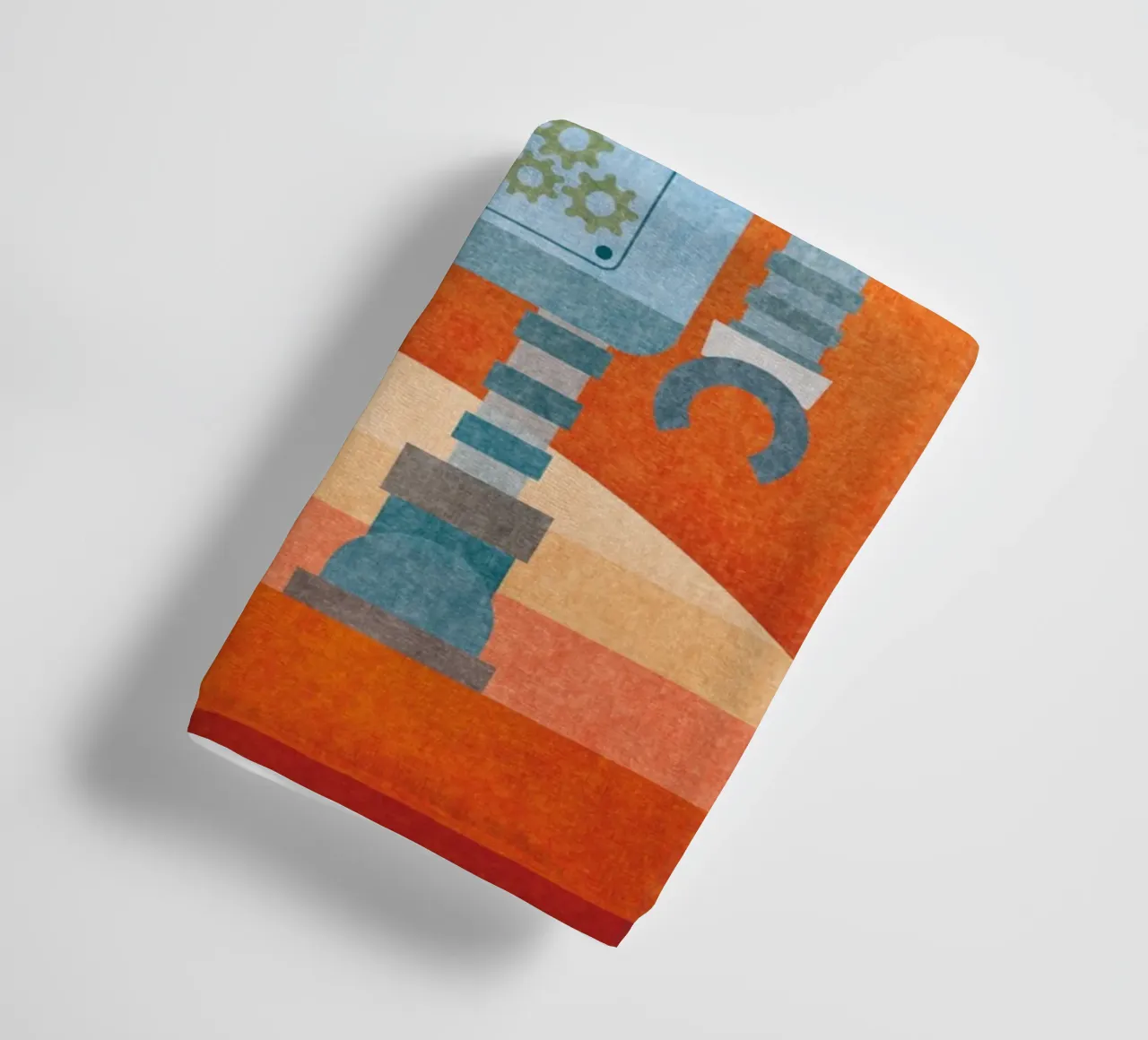 Hello Mr Robot towel by lazydaypaper