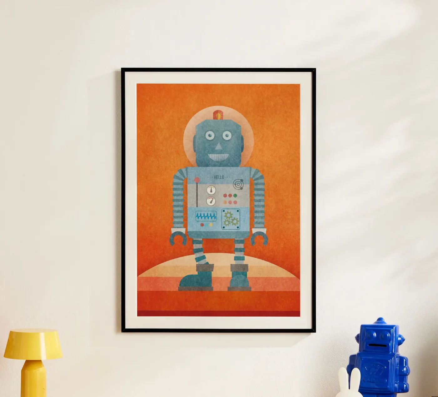 Hello Mr Robot Poster von lazydaypaper