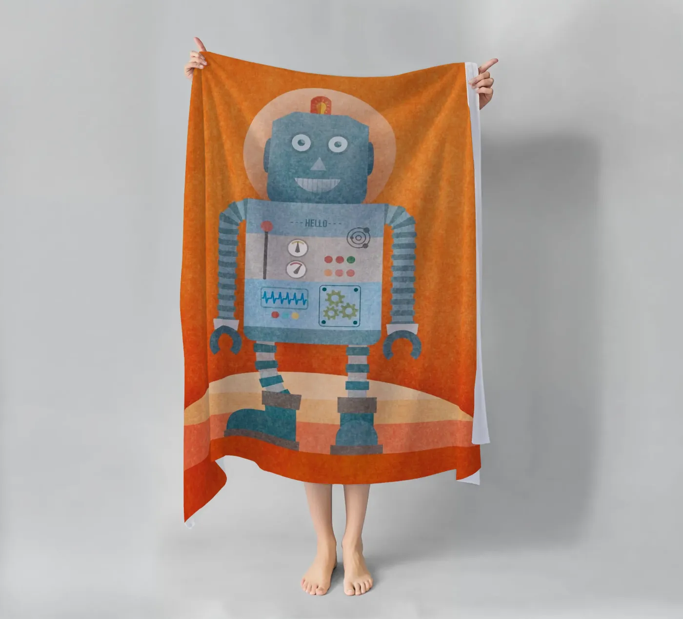 Hello Mr Robot strandhanddoek van lazydaypaper