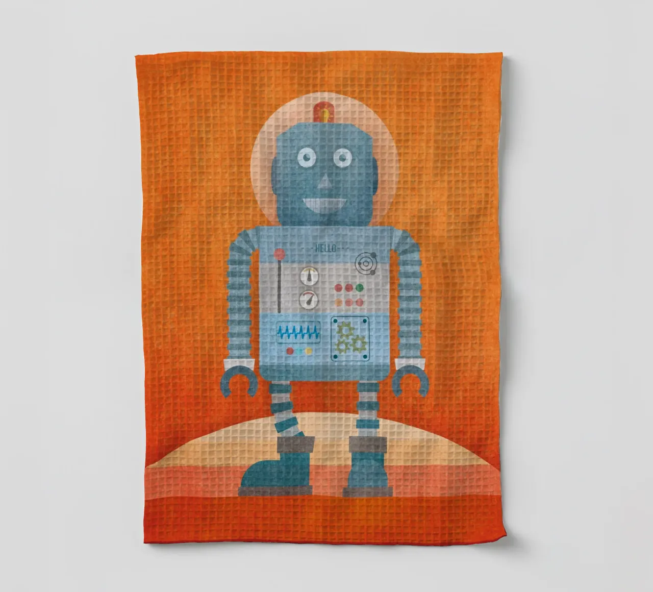 Hello Mr Robot Geschirrtuch von lazydaypaper