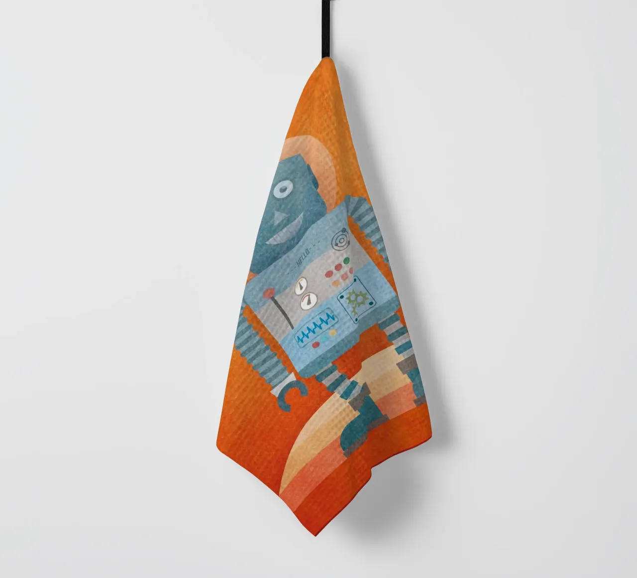 Hello Mr Robot Geschirrtuch von lazydaypaper