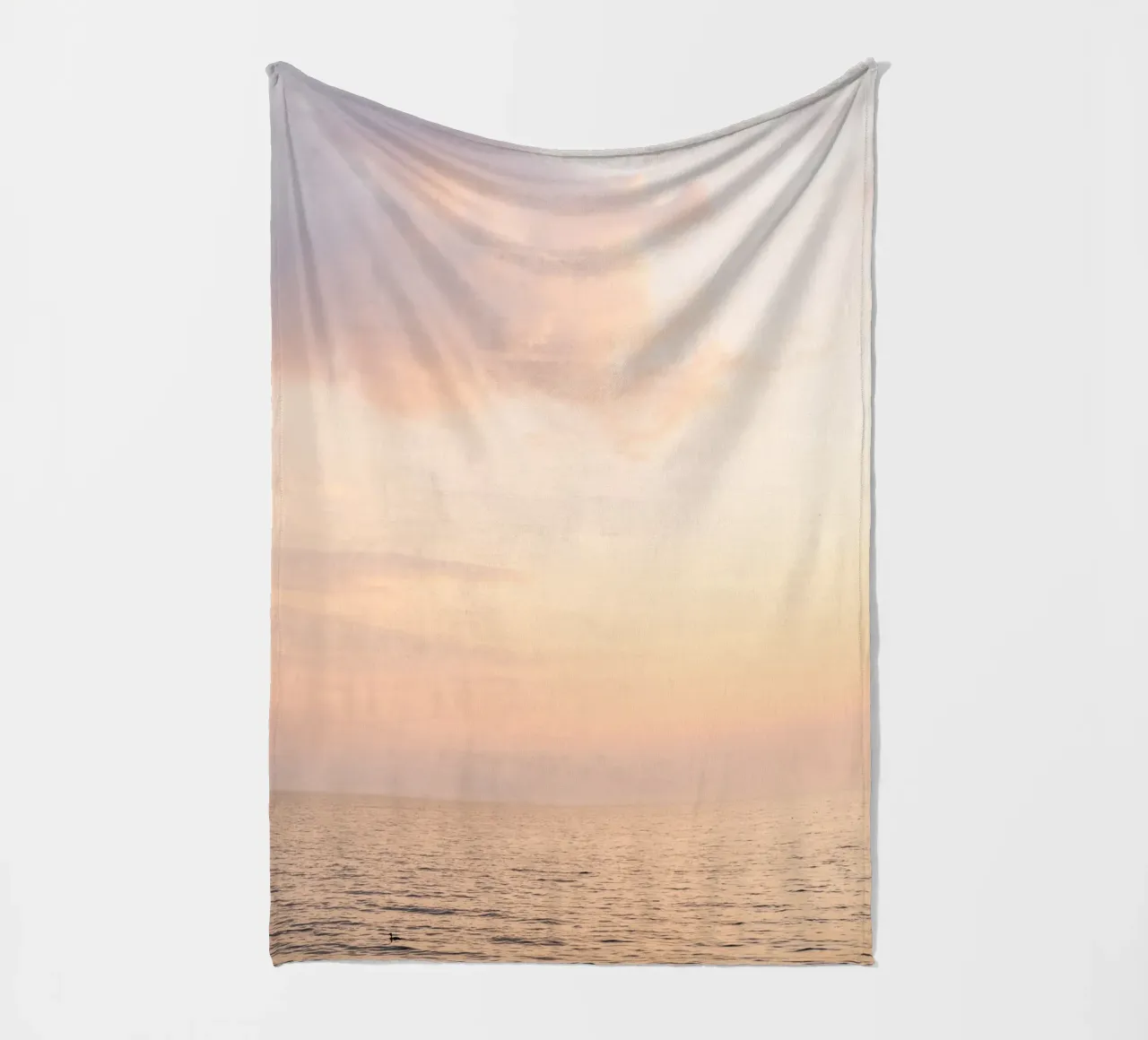 Zonsondergang op het meer fleecedeken van Henrike Schenk Photography