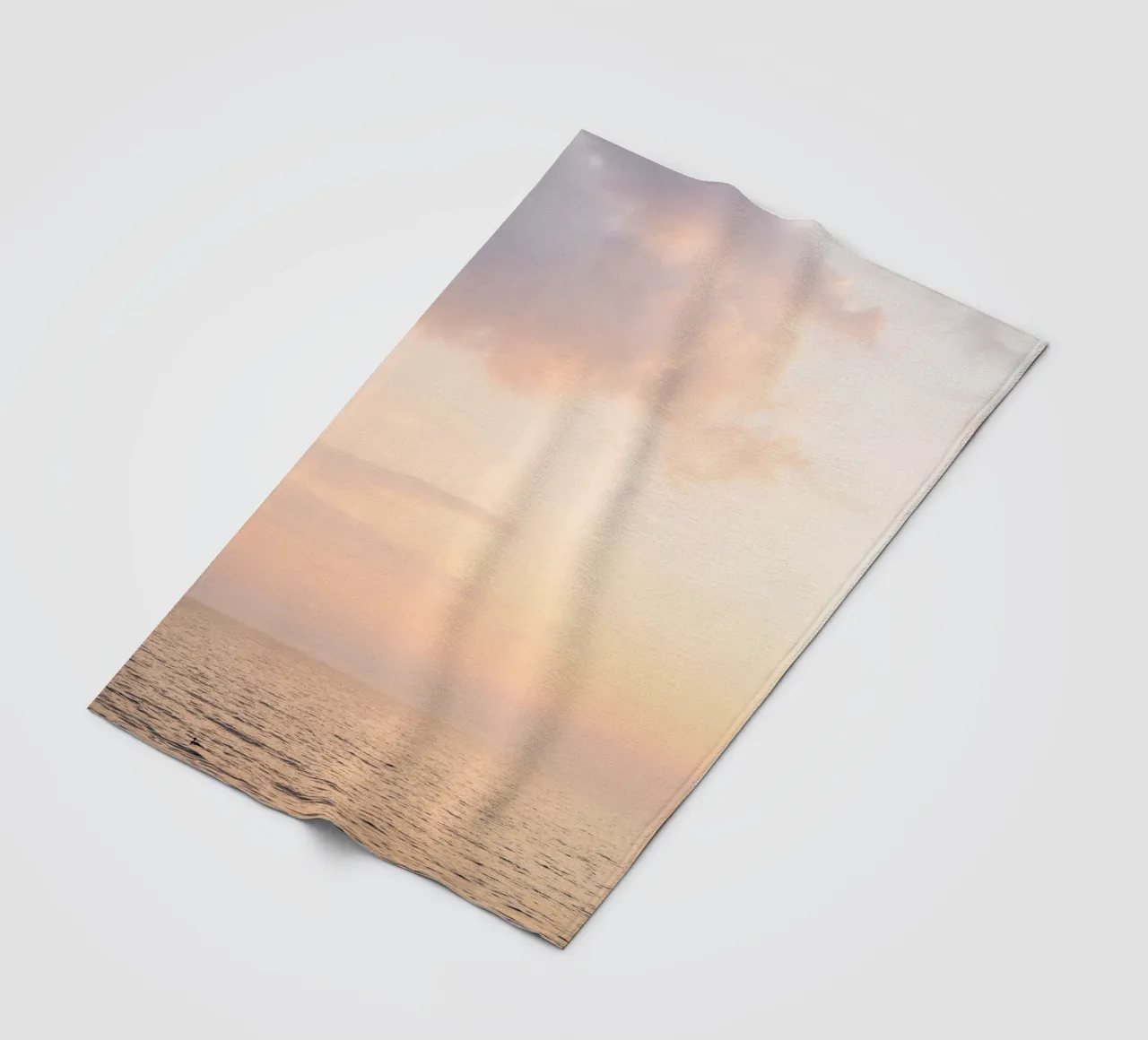 Zonsondergang op het meer fleecedeken van Henrike Schenk Photography