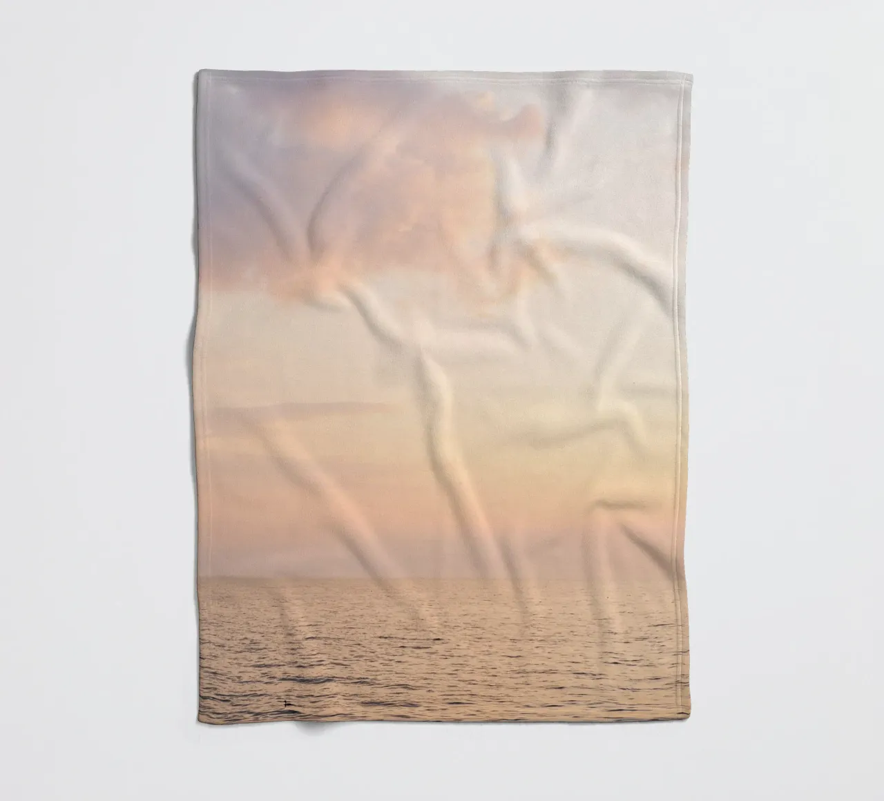 Zonsondergang op het meer fleecedeken van Henrike Schenk Photography