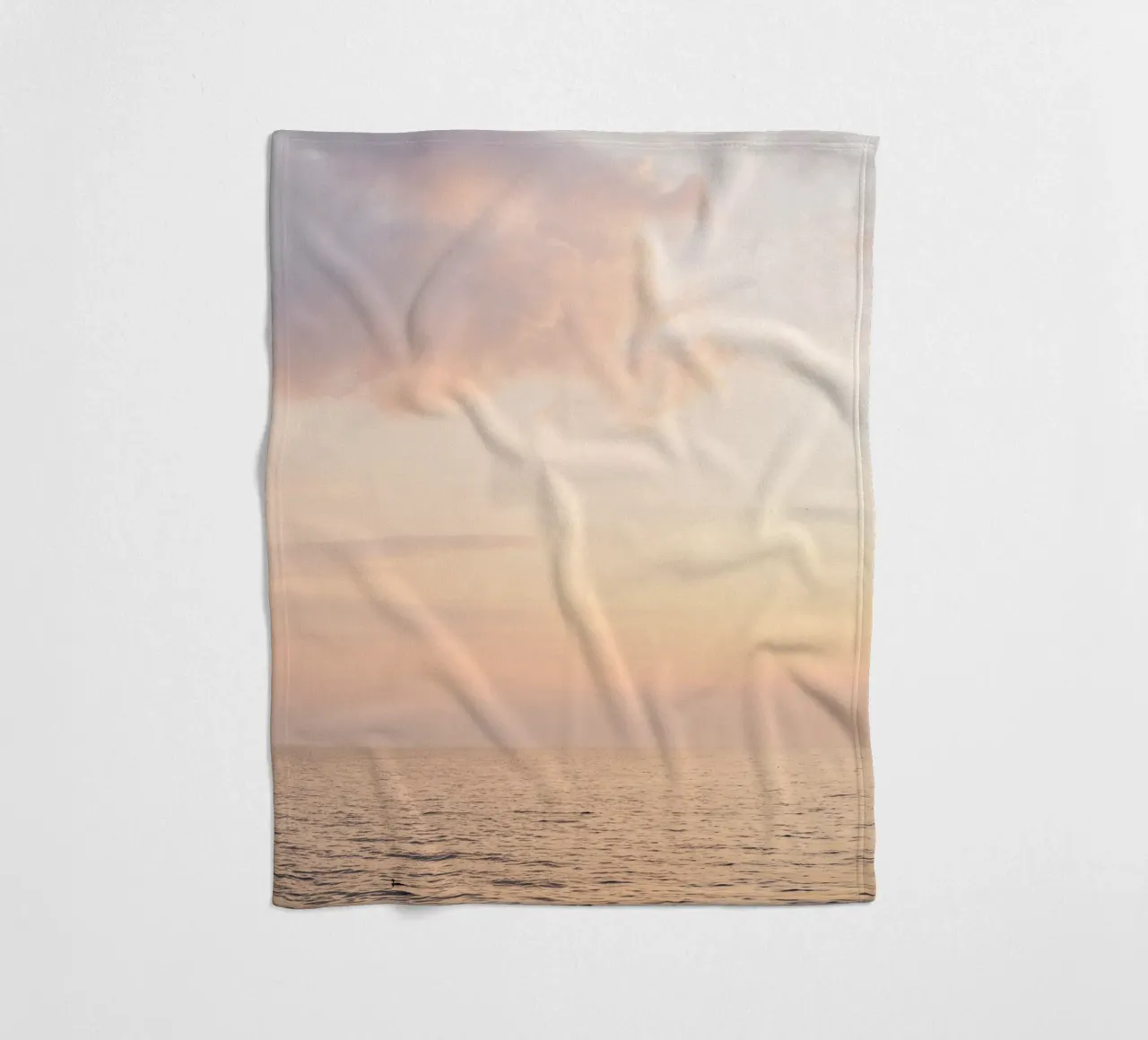 Zonsondergang op het meer fleecedeken van Henrike Schenk Photography