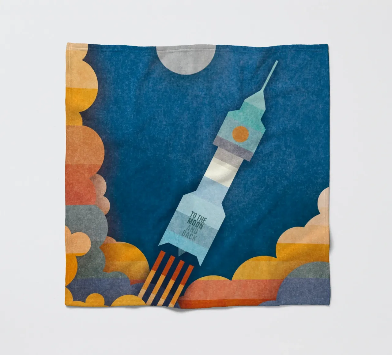 To The Moon And Back coperta in pile da lazydaypaper
