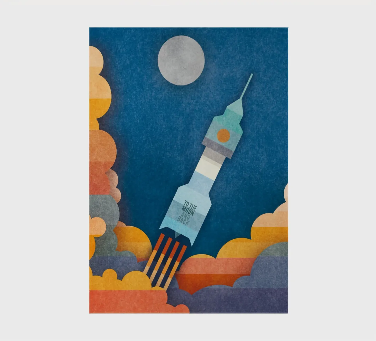 To The Moon And Back notebook by lazydaypaper