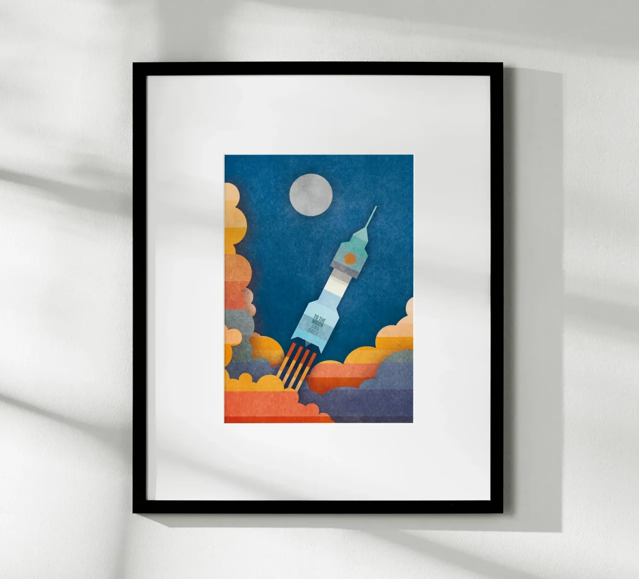 To The Moon And Back poster da lazydaypaper