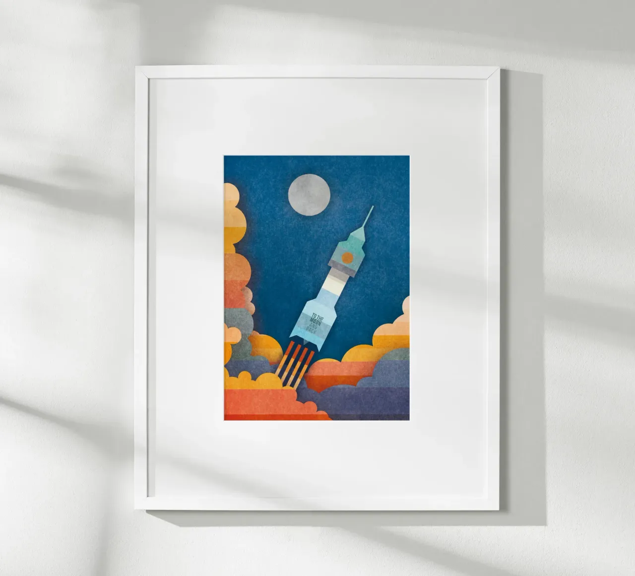 To The Moon And Back poster da lazydaypaper