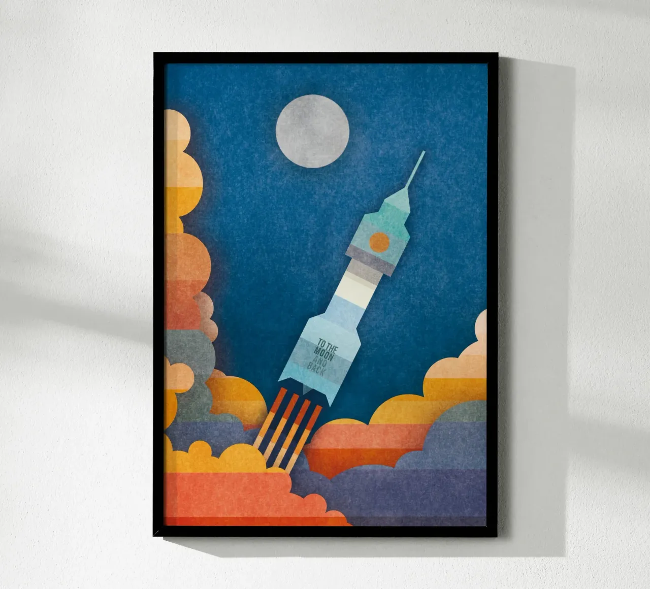 To The Moon And Back poster da lazydaypaper