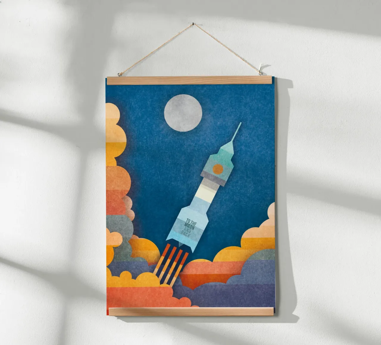 To The Moon And Back poster da lazydaypaper