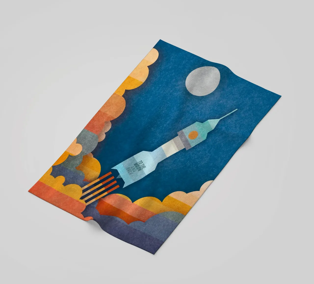 To The Moon And Back telo mare da lazydaypaper