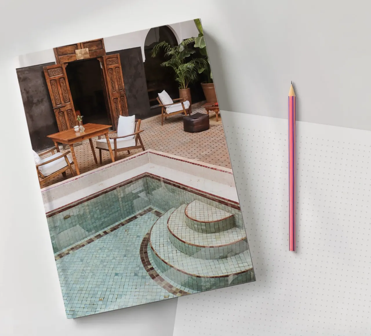 Riad in Marrakech notebook by Henrike Schenk Photography