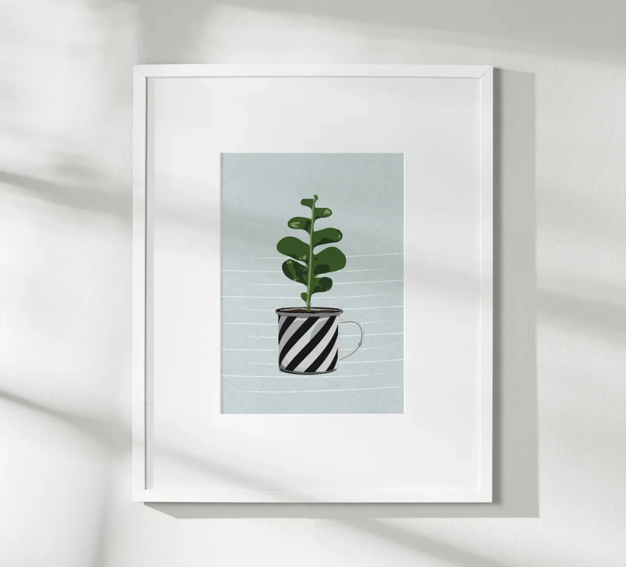 Sukkulente Nr. 03 poster con telaio in plastica da lazydaypaper