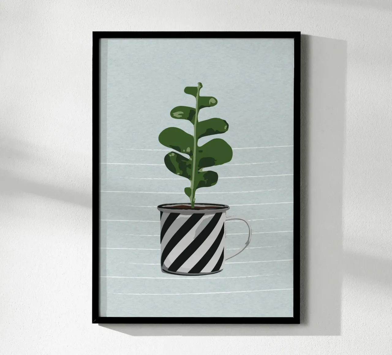 Sukkulente Nr. 03 poster con telaio in plastica da lazydaypaper