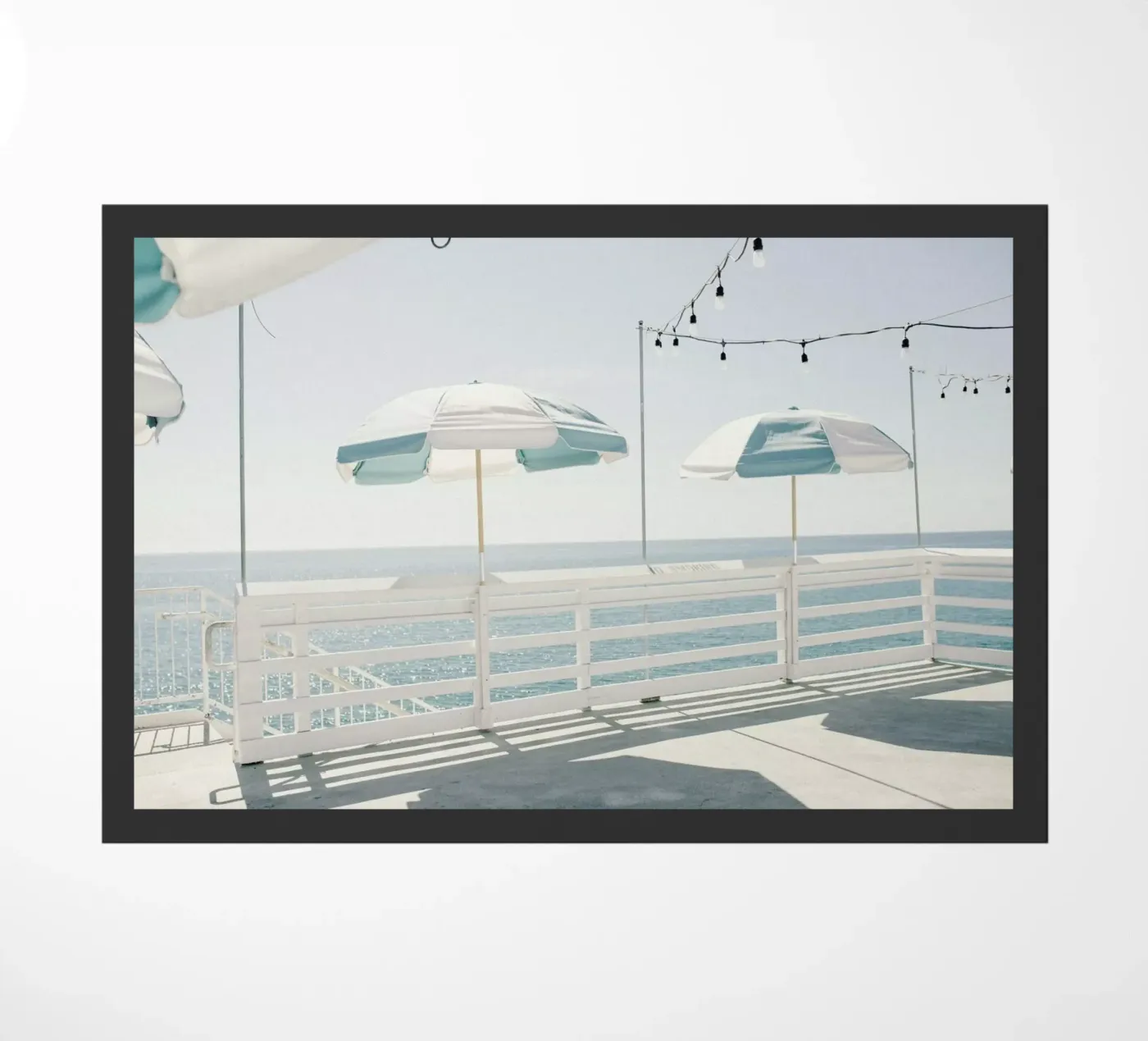 Blue Malibu doormat by Chris Abatzis