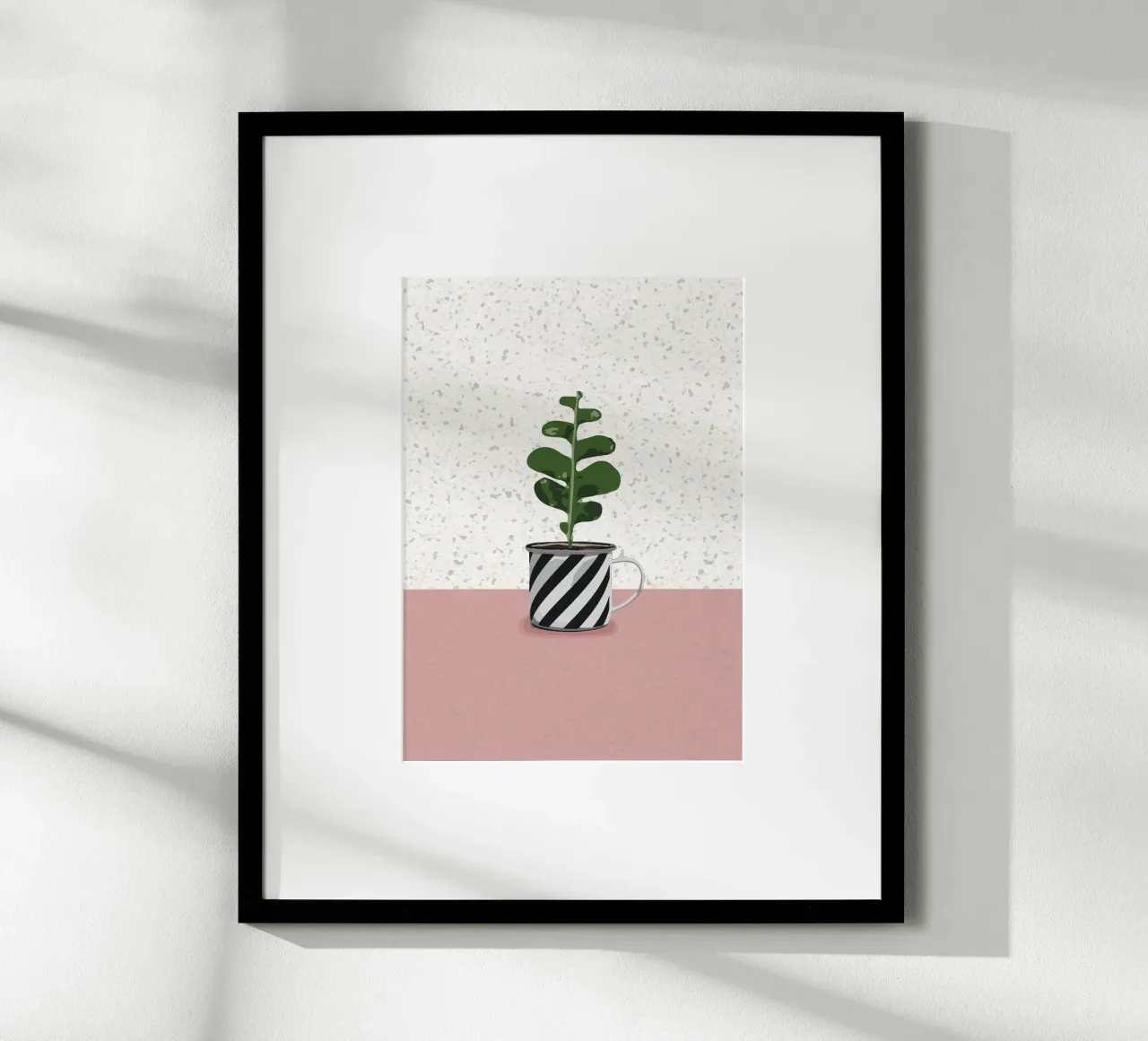 Sukkulente Nr. 02 poster con telaio in plastica da lazydaypaper
