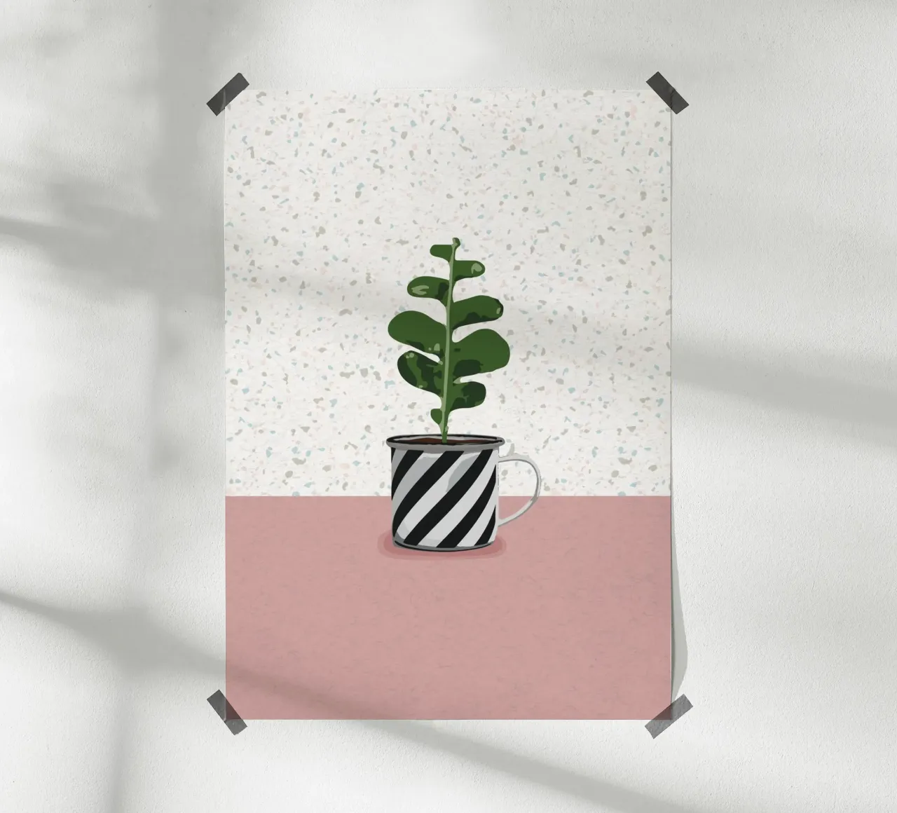 Sukkulente Nr. 02 poster con telaio in plastica da lazydaypaper
