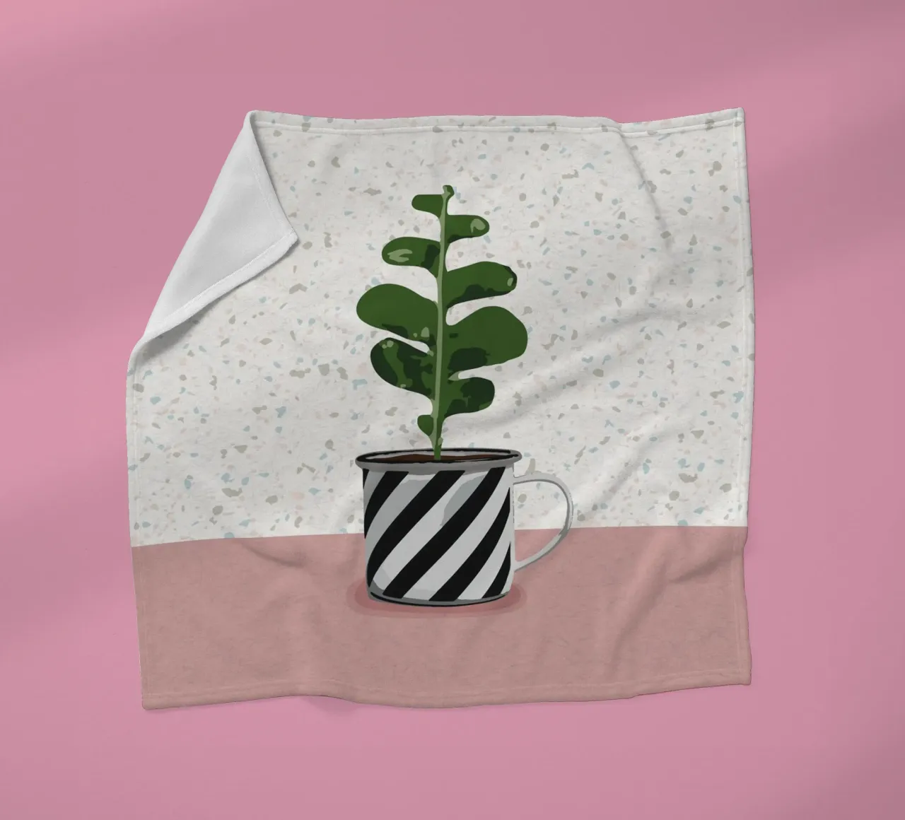 Sukkulente Nr. 02 coperta in pile da lazydaypaper
