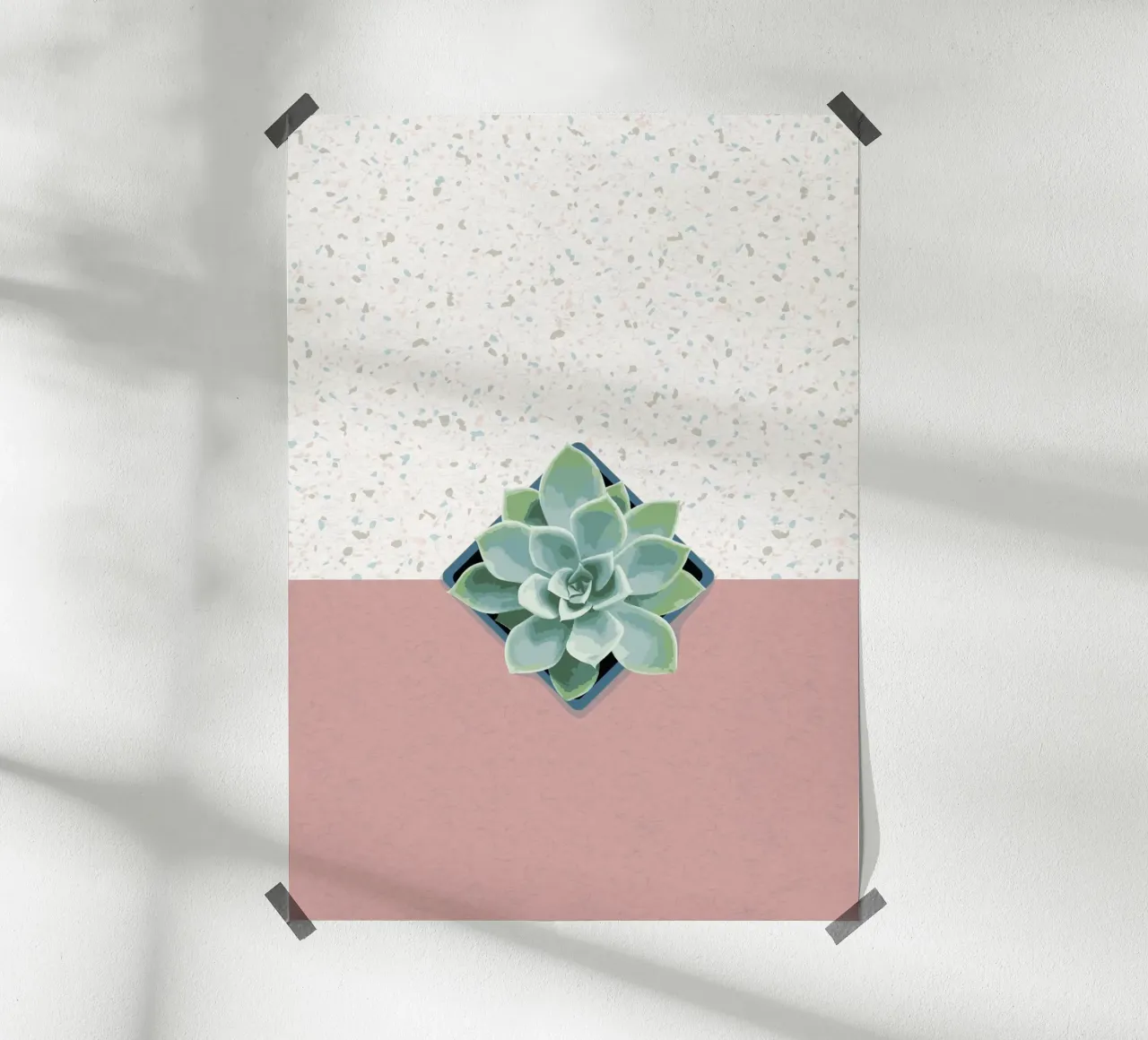 Sukkulente Nr. 01 poster con telaio in alluminio da lazydaypaper