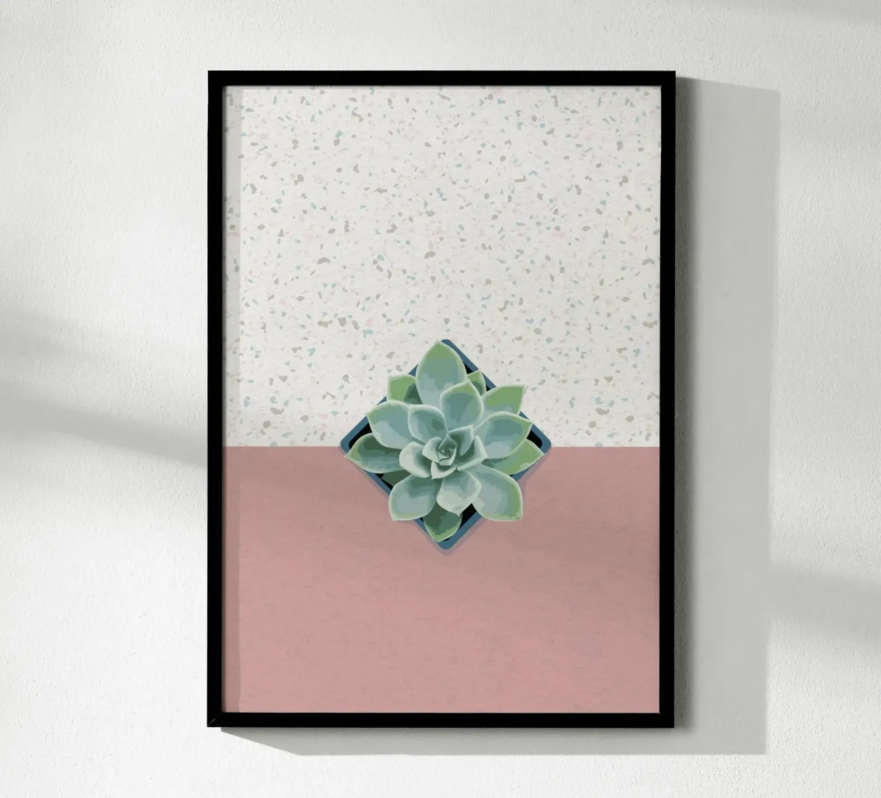 Sukkulente Nr. 01 poster con telaio in alluminio da lazydaypaper
