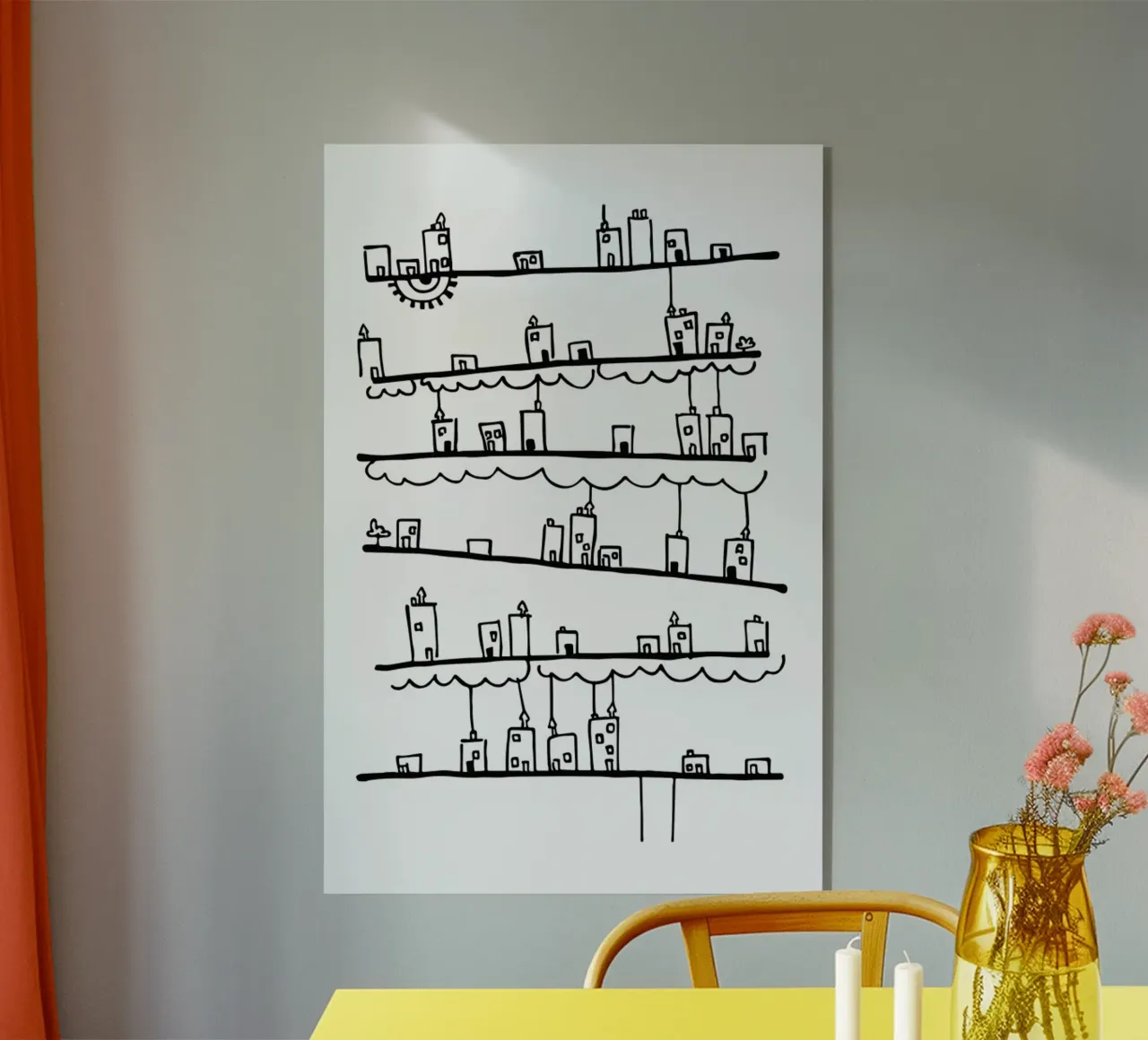 Stadtdorf plexiglass da Anna-Maren Zehnter