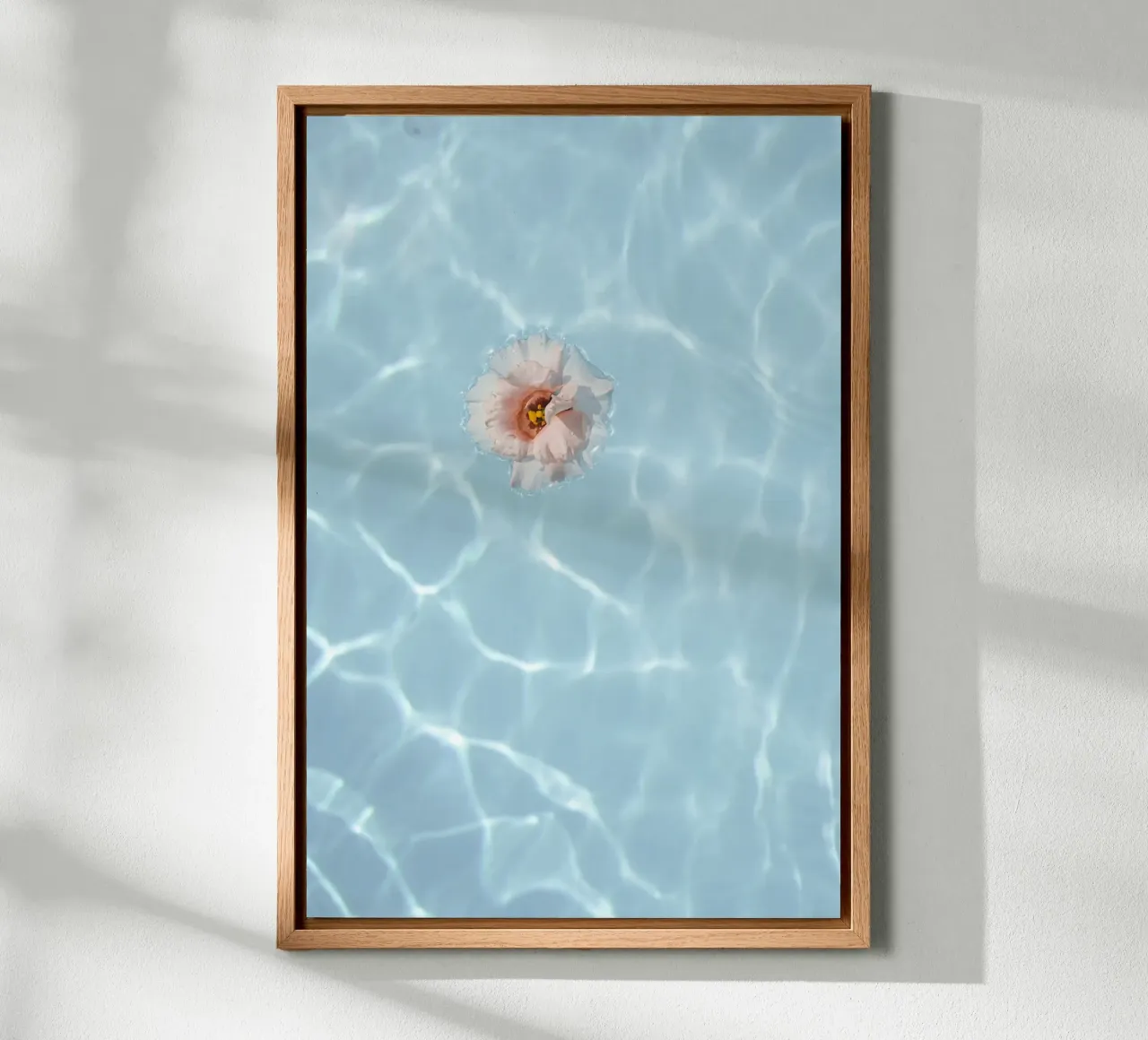 Floating Flower canvas with Floater frame by Henrike Schenk Photography