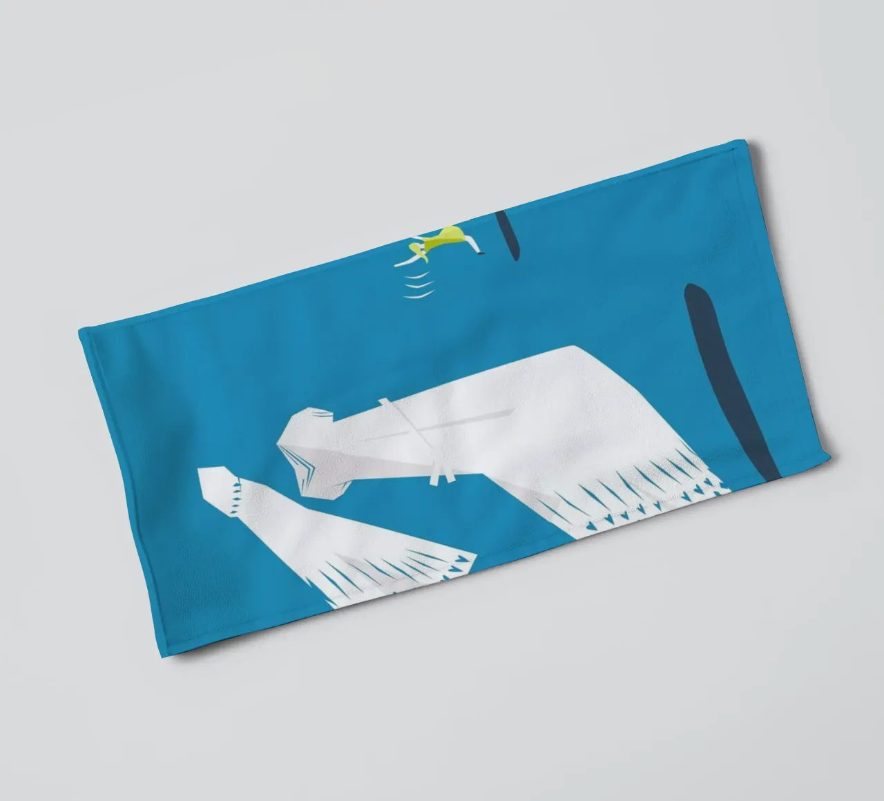 Committed towel by Monika Aichele