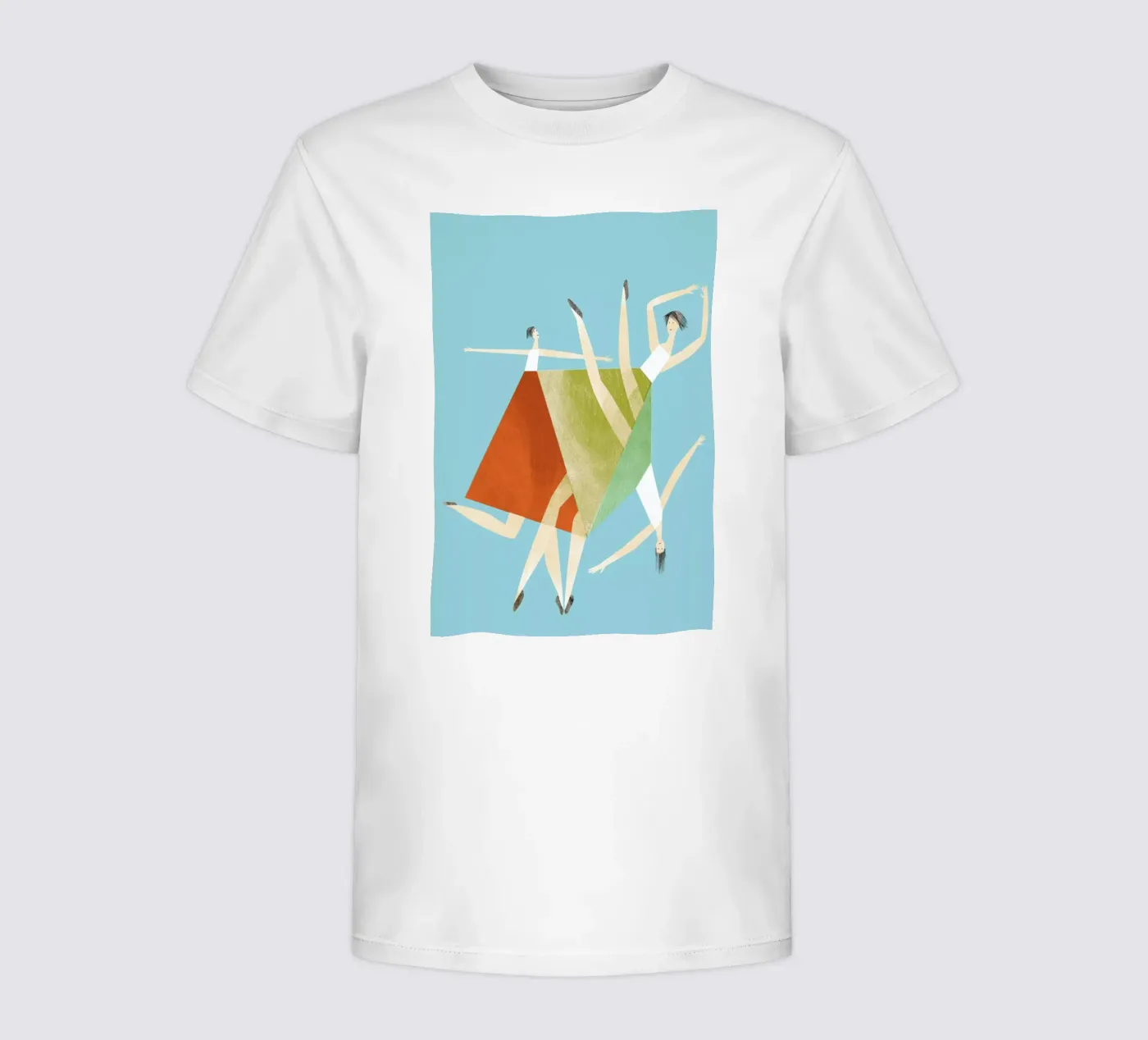 Dancing Blue t-shirt bambini da Monika Aichele