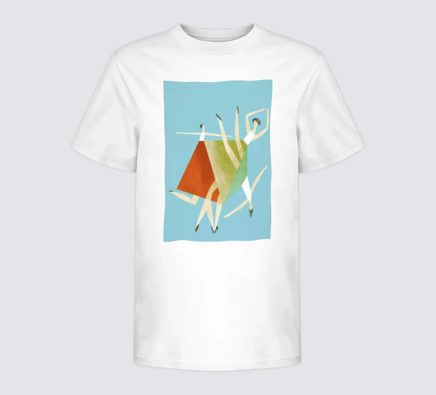 Dancing Blue t-shirt bambini da Monika Aichele