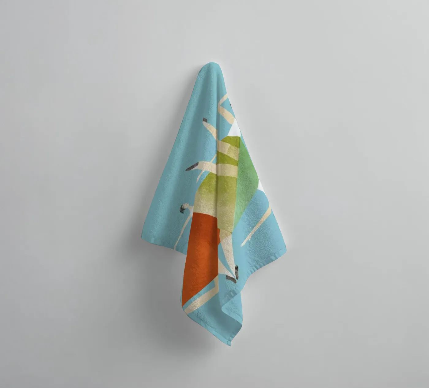 Dancing Blue badhanddoek van Monika Aichele