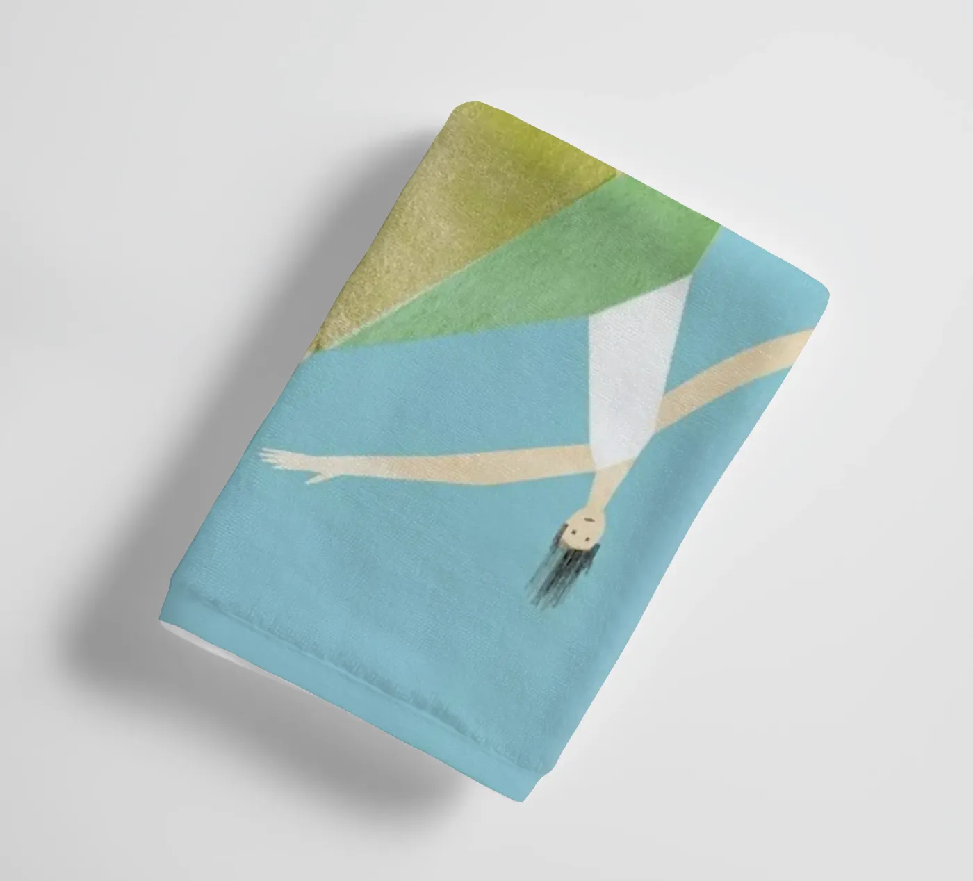 Dancing Blue badhanddoek van Monika Aichele