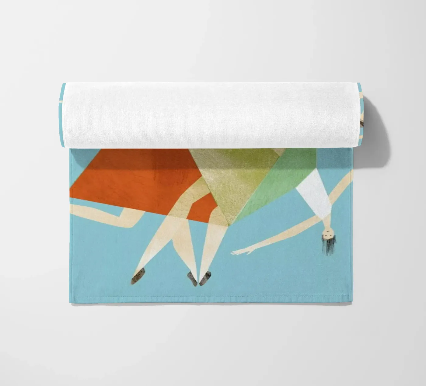 Dancing Blue strandhanddoek van Monika Aichele