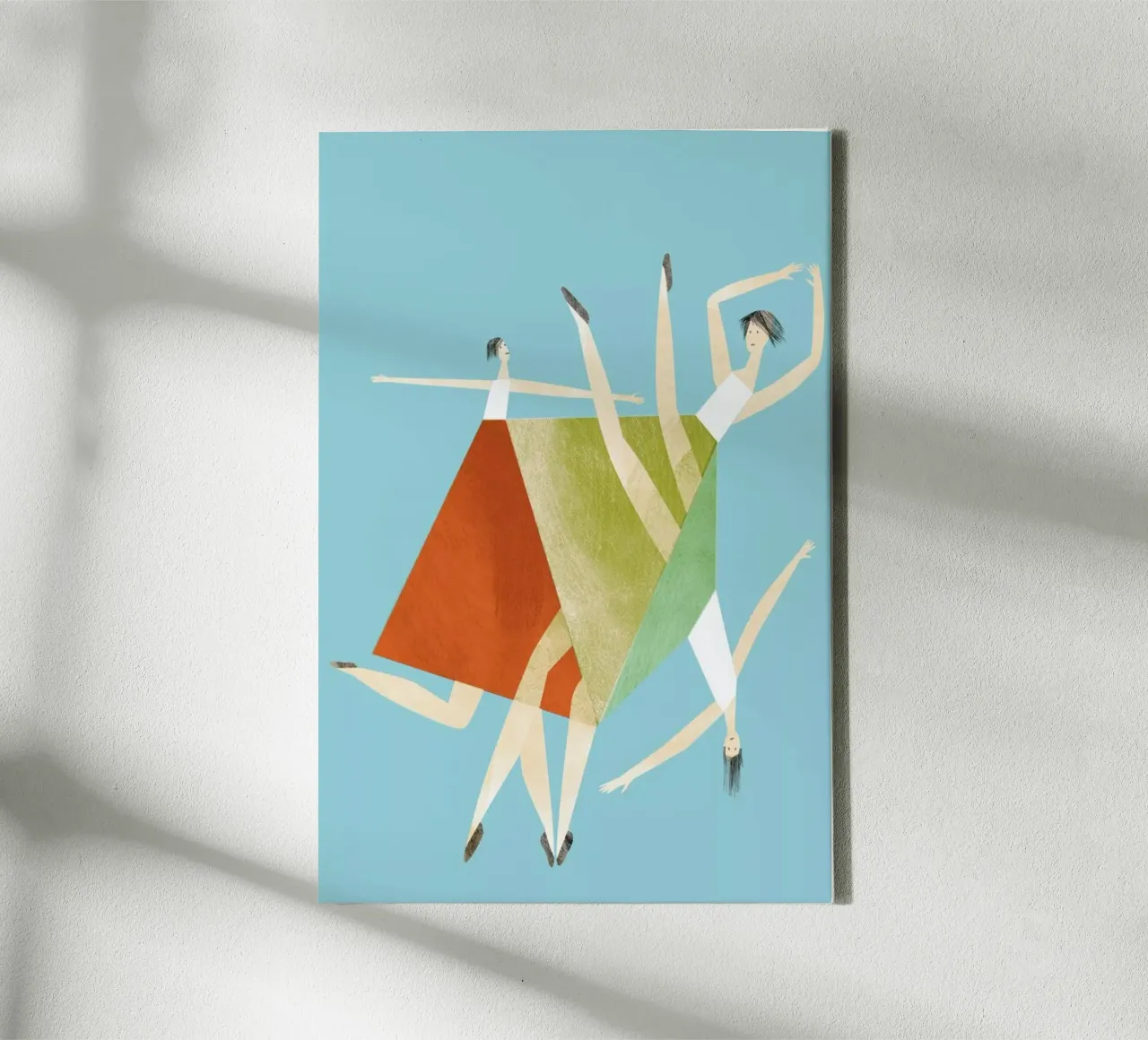 Dancing Blue canvas van Monika Aichele