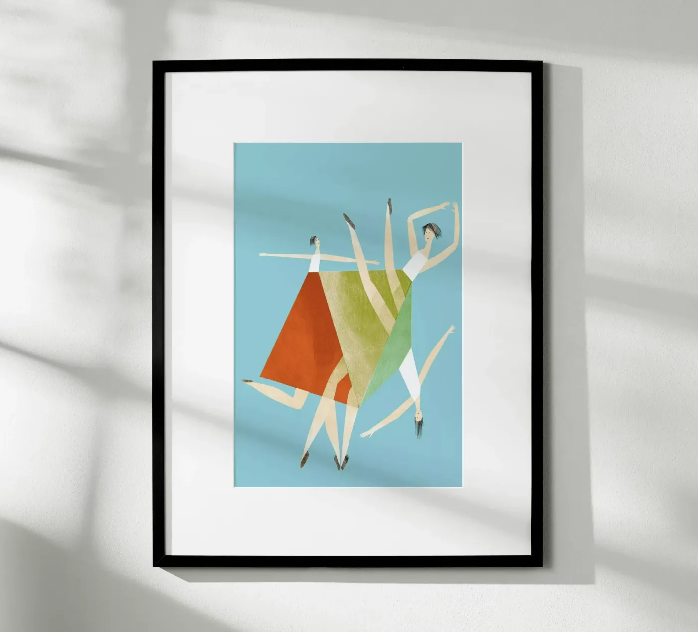 Dancing Blue Poster von Monika Aichele