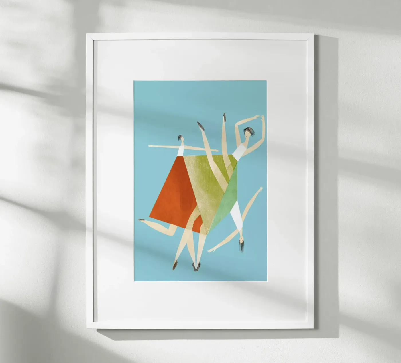 Dancing Blue poster van Monika Aichele