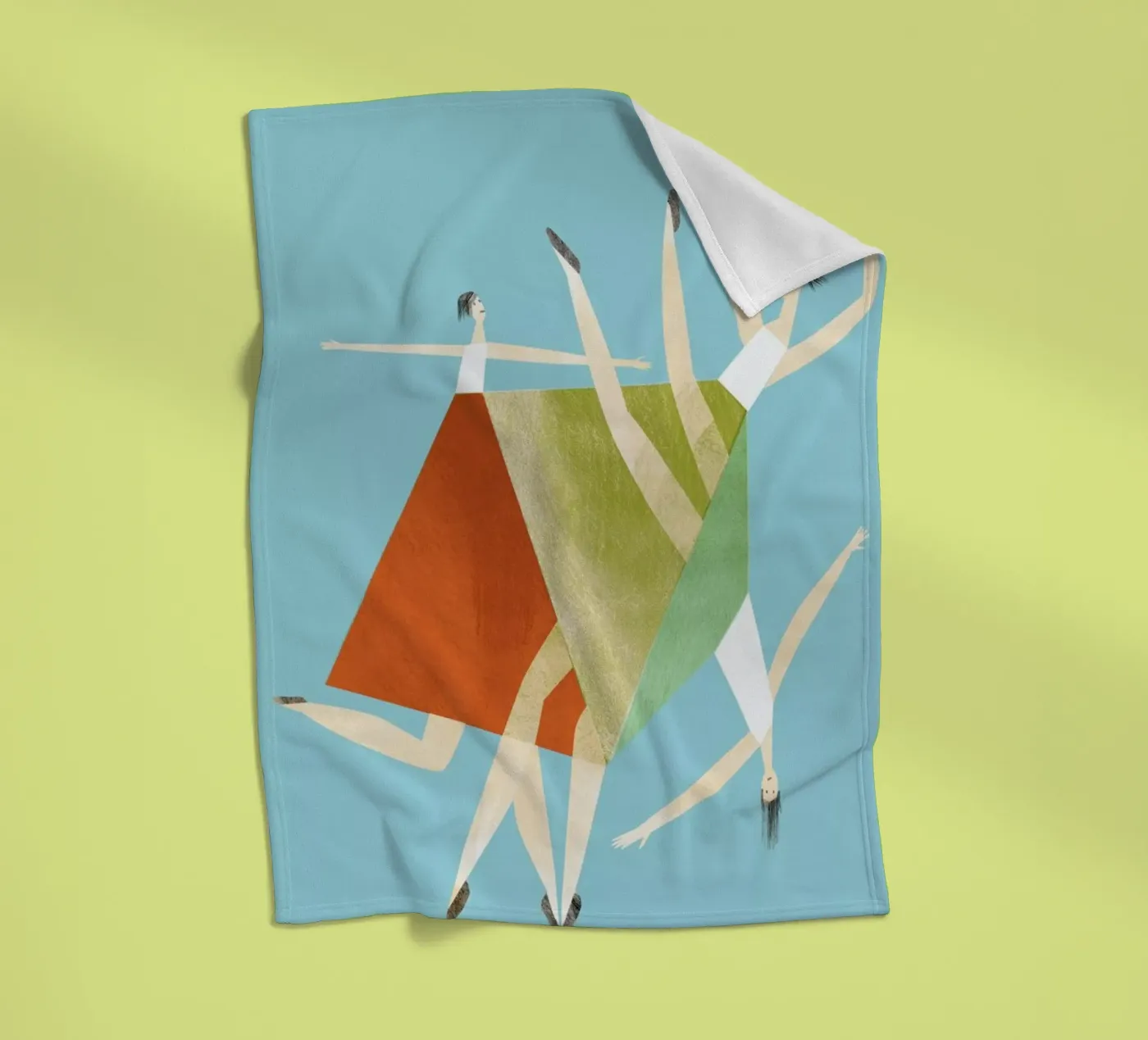 Dancing Blue Fleecedecke von Monika Aichele