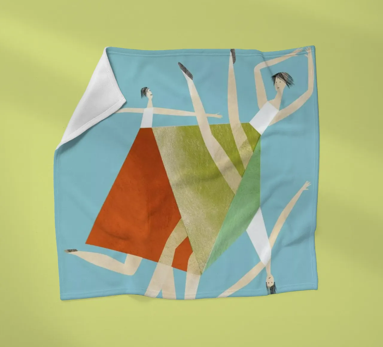 Dancing Blue fleecedeken van Monika Aichele