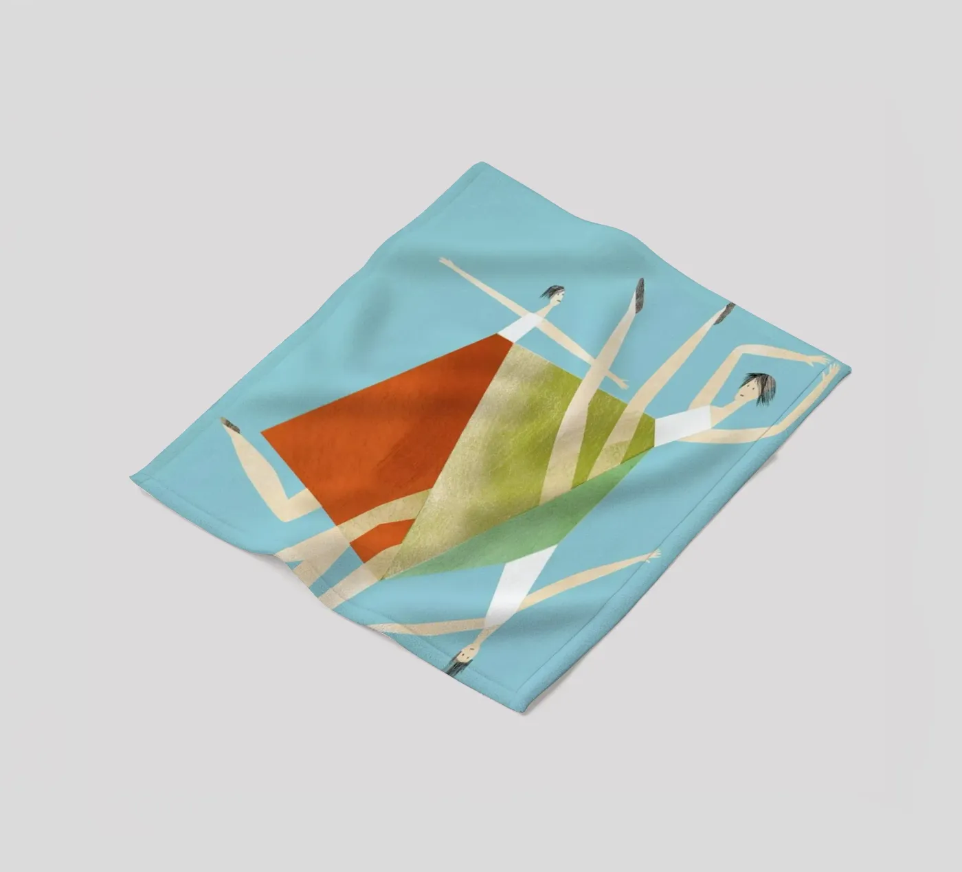 Dancing Blue Fleecedecke von Monika Aichele