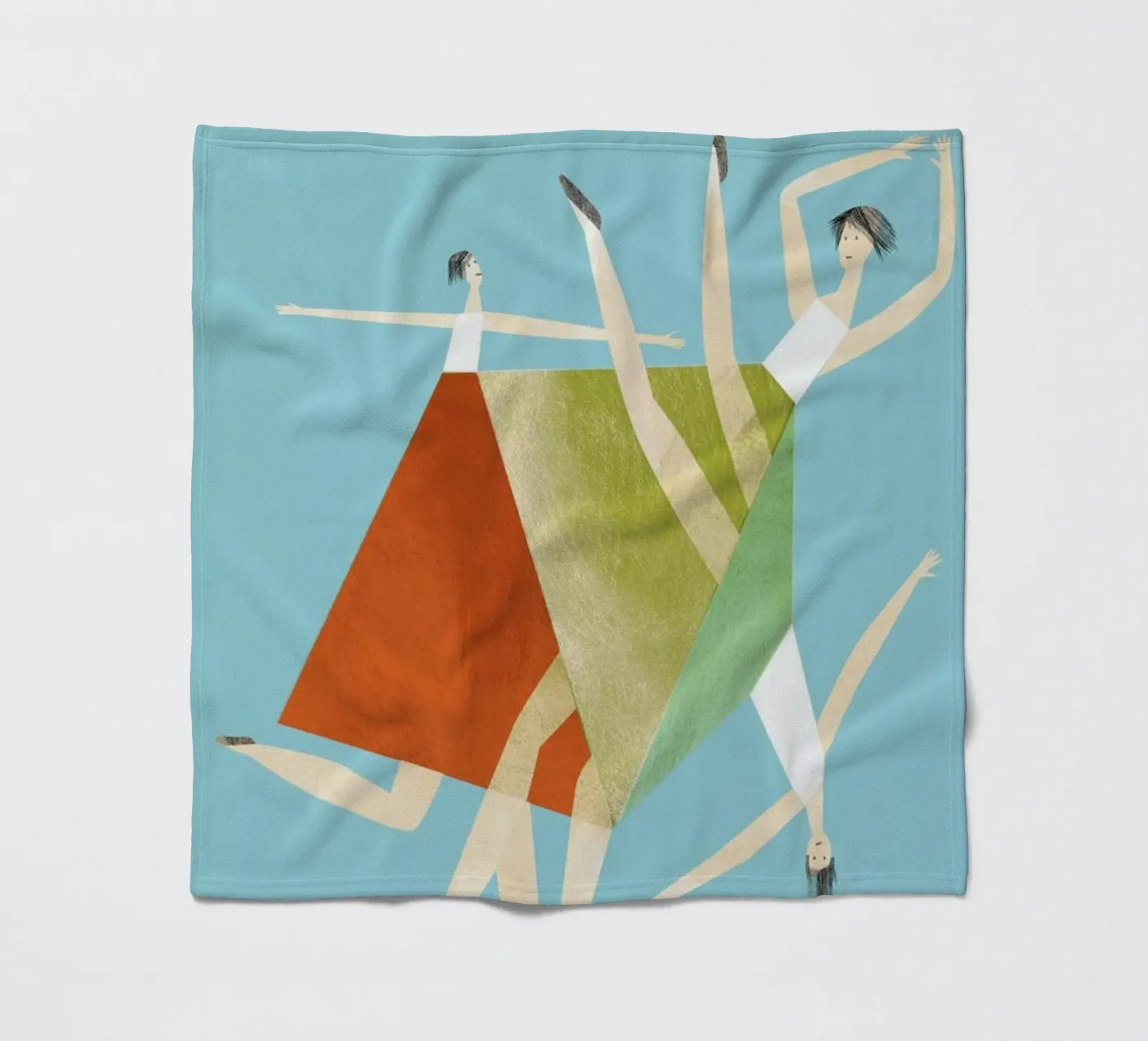 Dancing Blue Fleecedecke von Monika Aichele