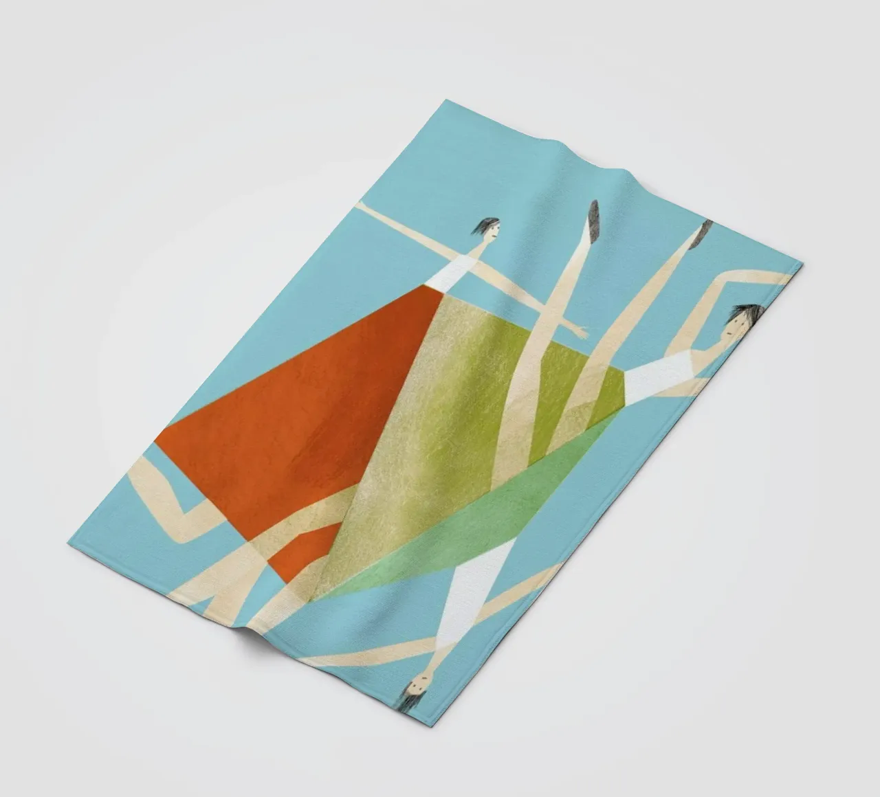 Dancing Blue fleecedeken van Monika Aichele