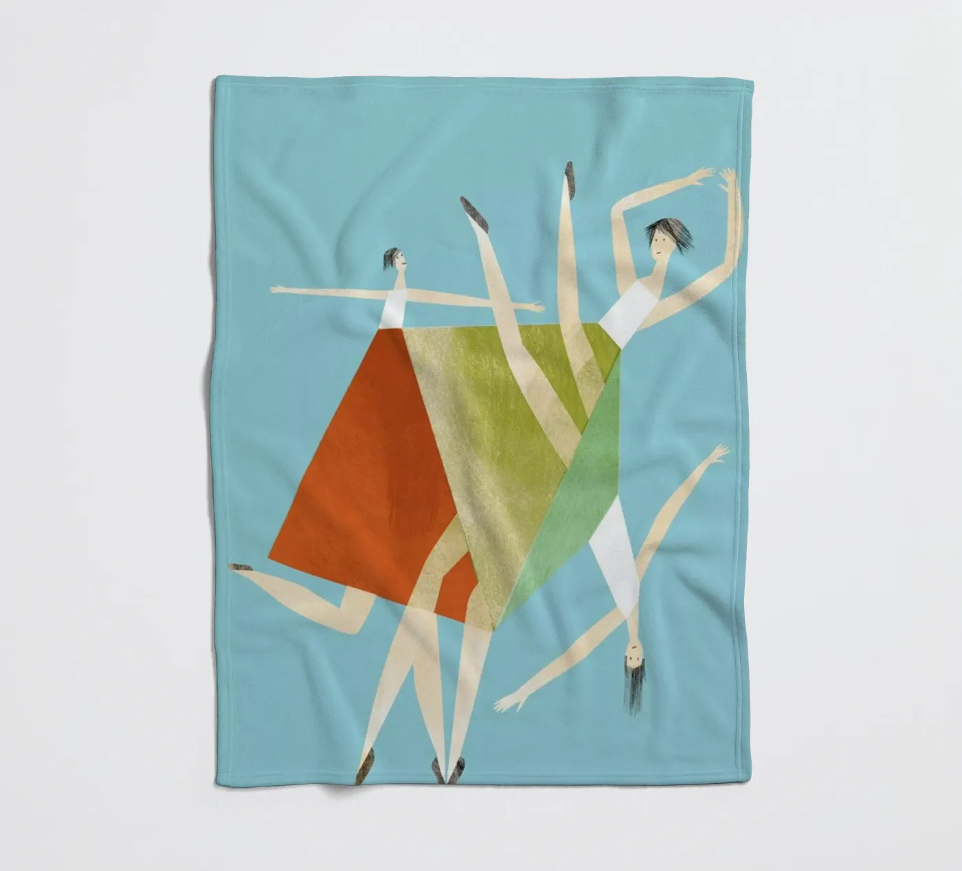 Dancing Blue fleecedeken van Monika Aichele