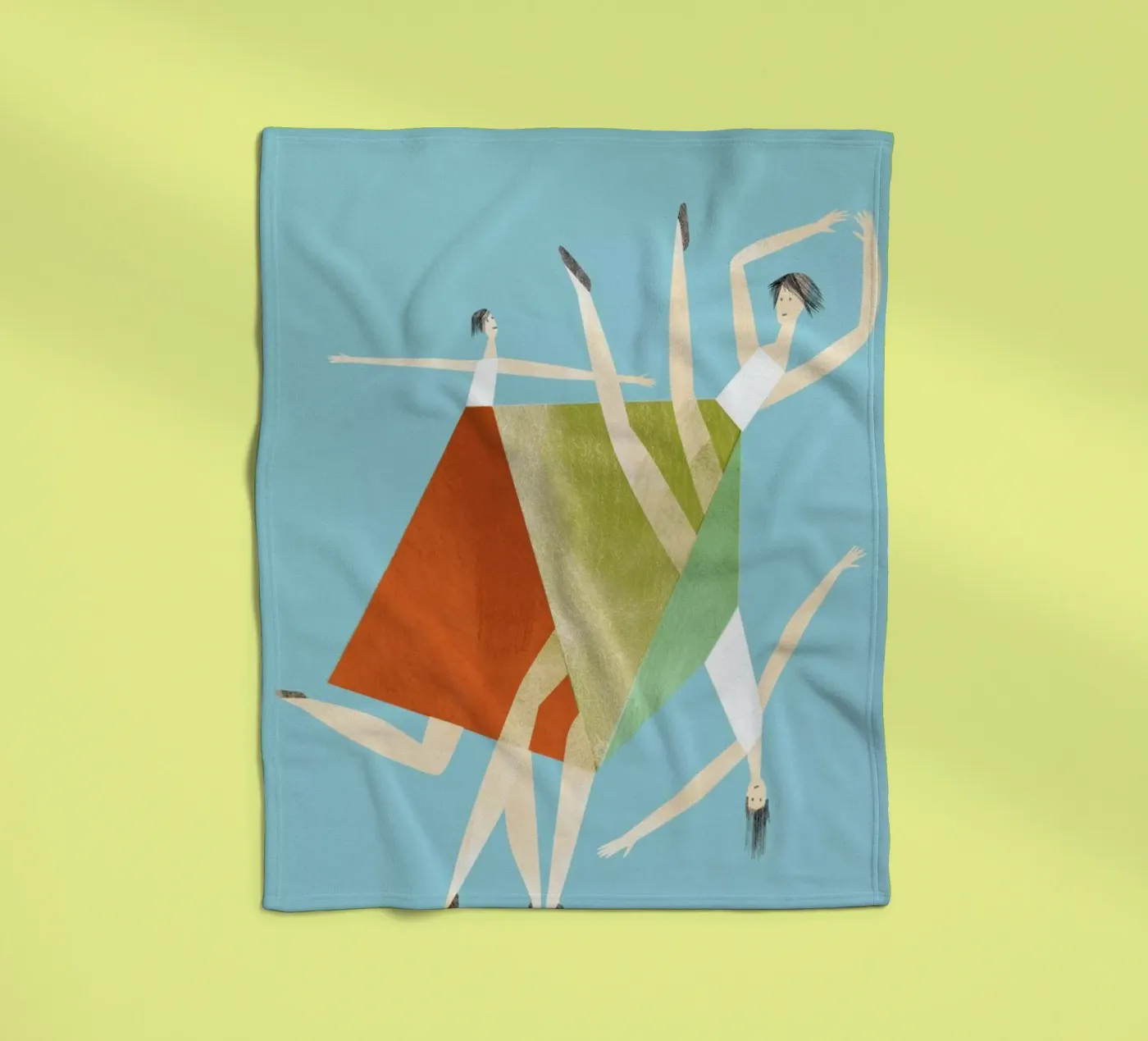 Dancing Blue Fleecedecke von Monika Aichele