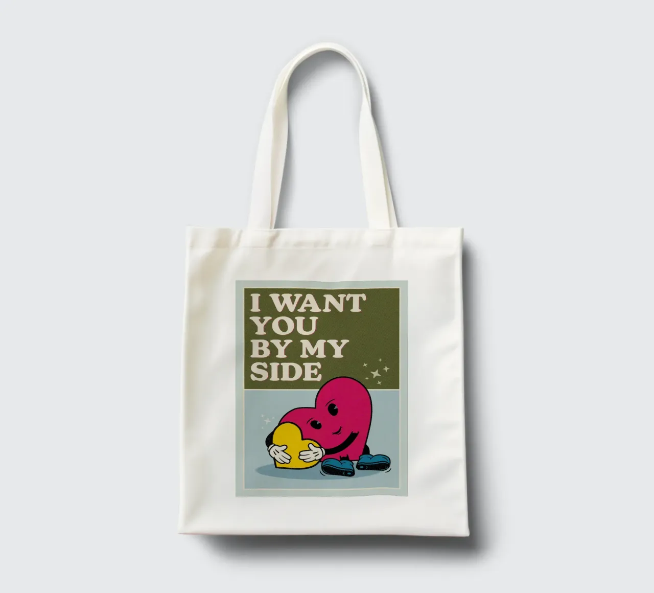 I Want You By My Side borsa in juta da lazydaypaper
