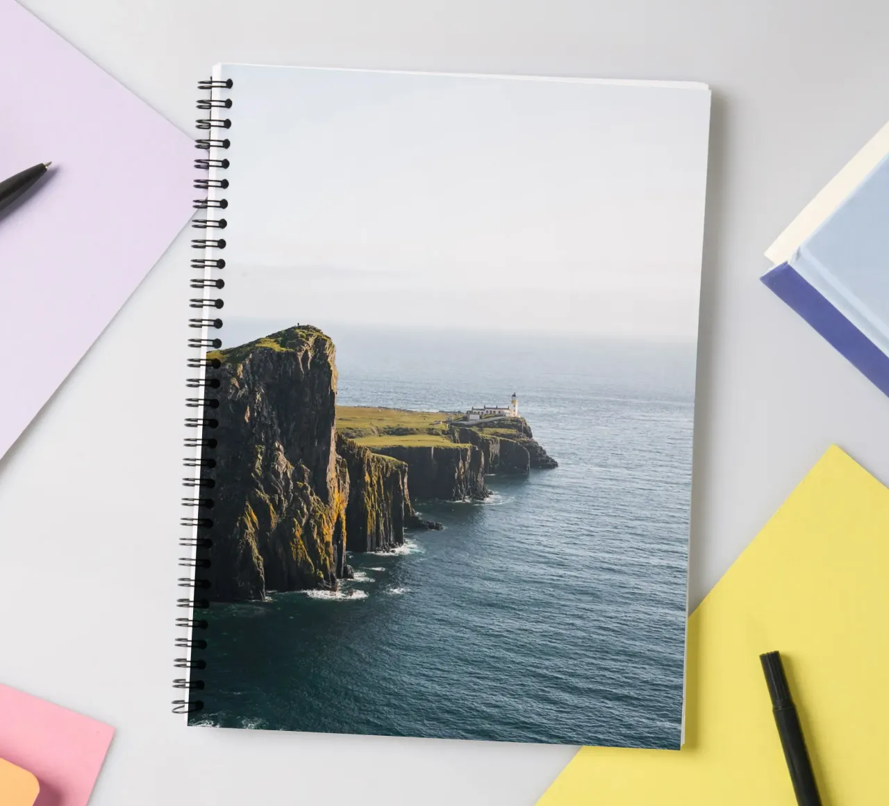 Neist Point, Scotland spiral notebook by Henrike Schenk Photography