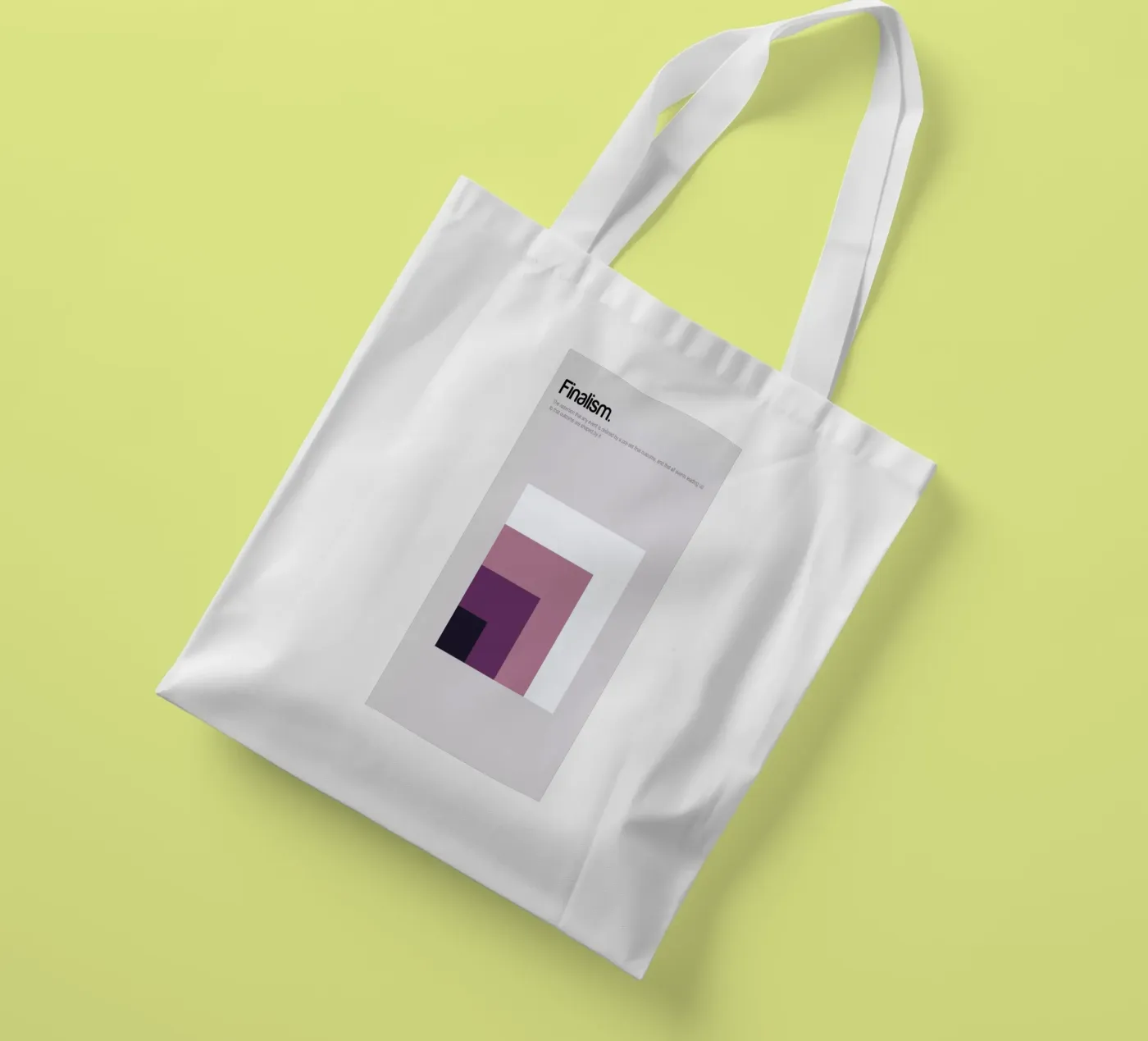 Finalism tote bag by Genís Carreras