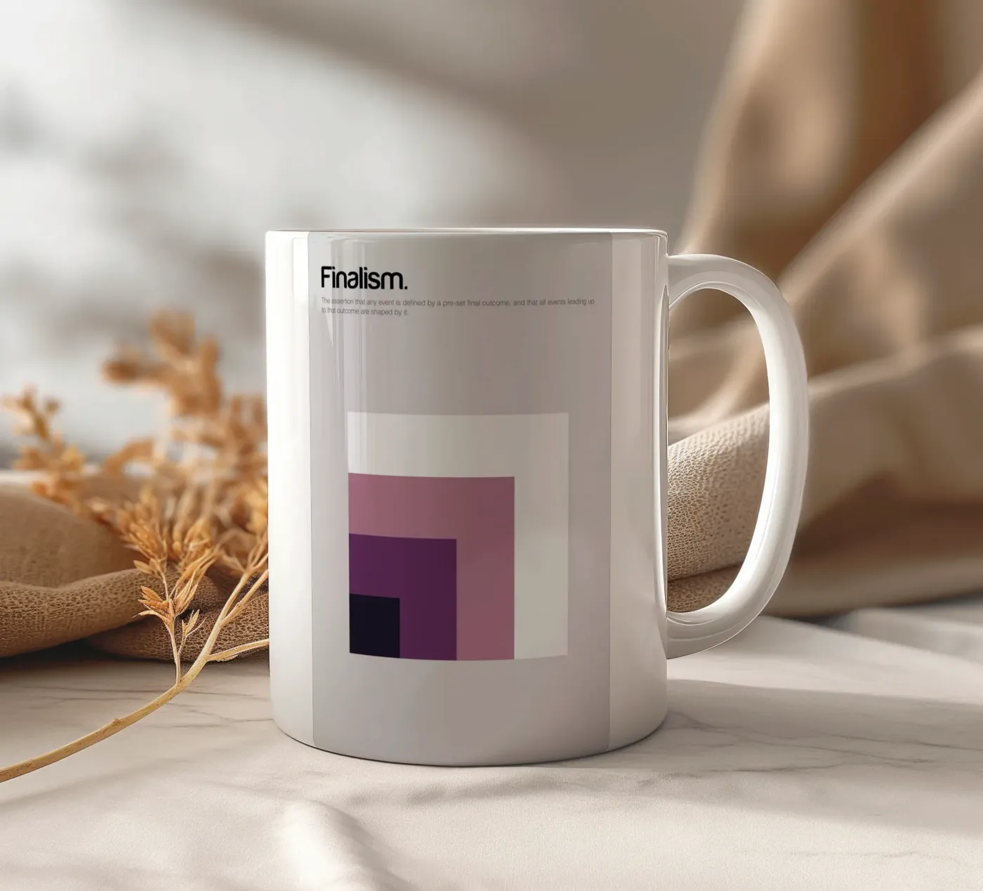 Finalism ceramic mug by Genís Carreras