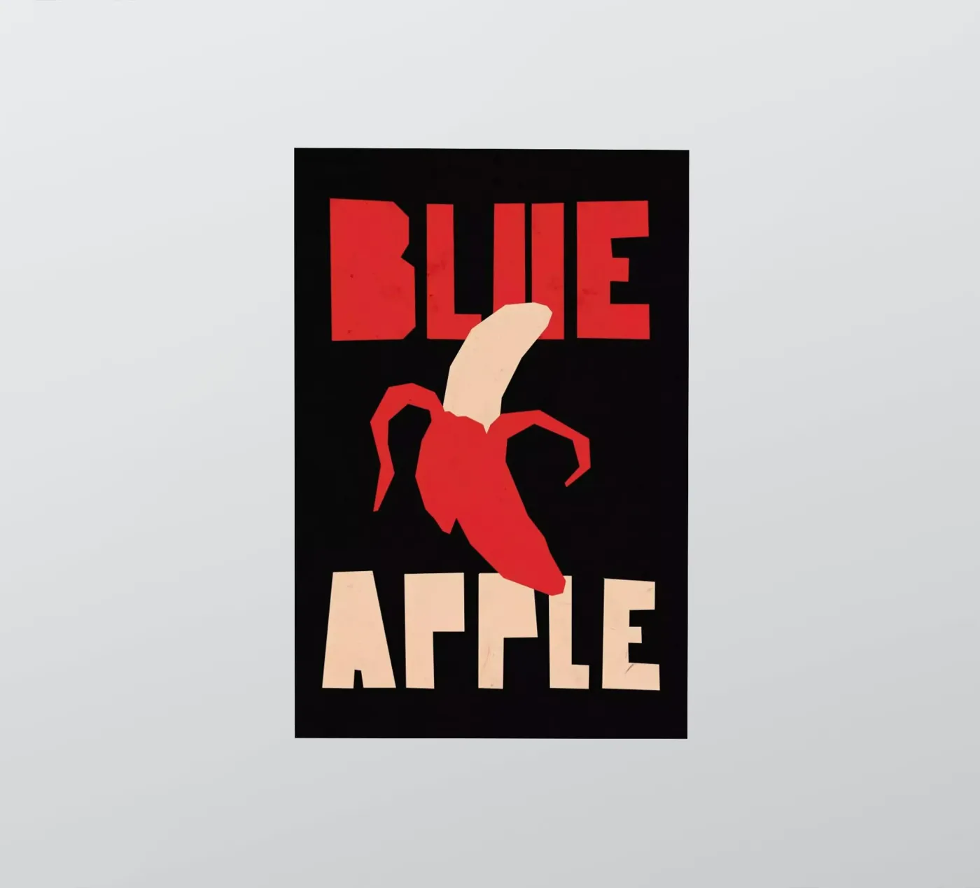 Blue orange sticker van Yetiland