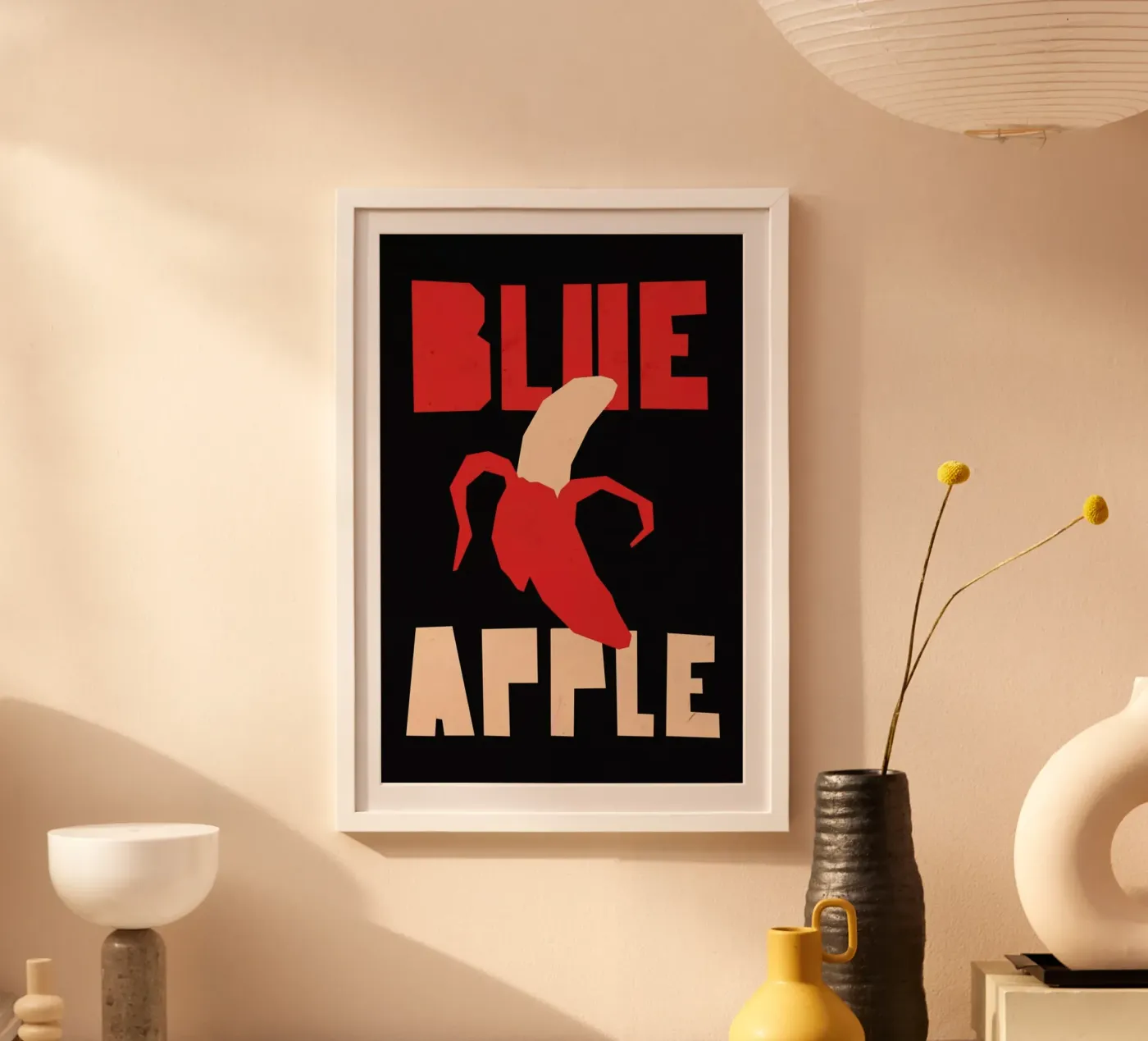 Blue orange Poster von Yetiland